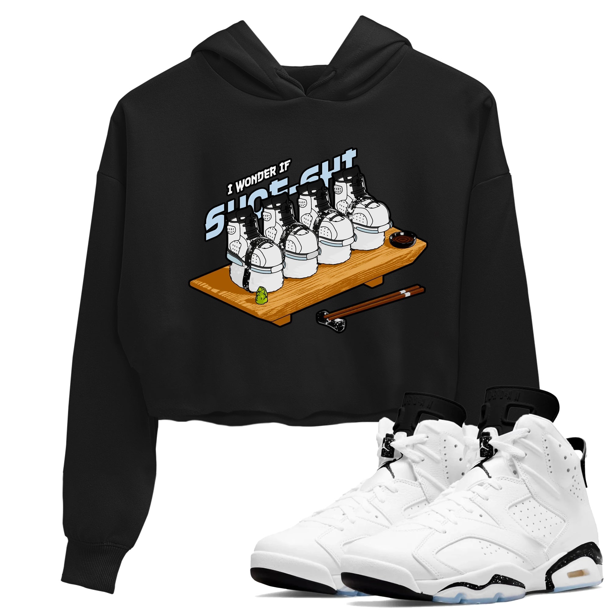 Shoe-Shi snkmatch Women's Top - Air Jordan 6 White Black