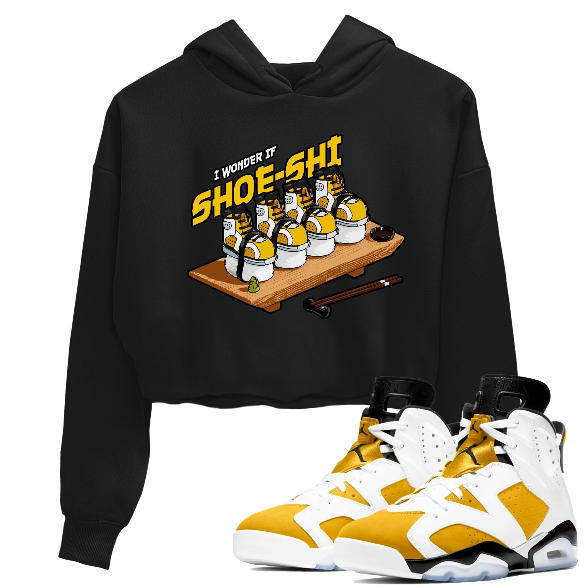 Shoe-Shi snkmatch Women's Top - Air Jordan 6 Yellow Ochre