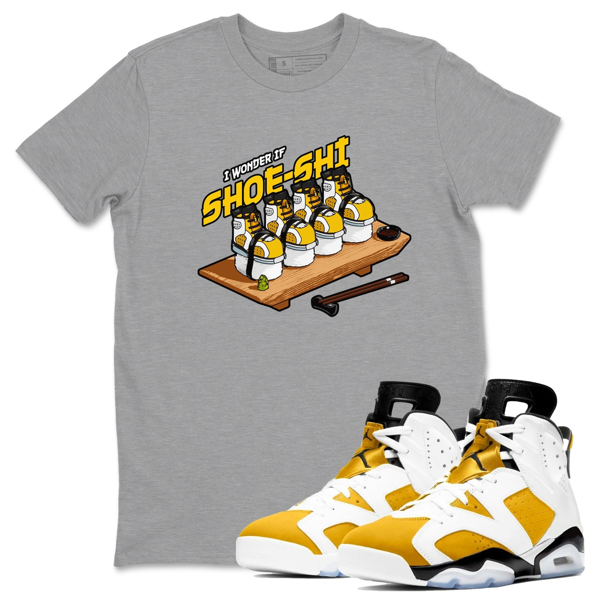Shoe-Shi snkmatch Tee - Air Jordan 6 Yellow Ochre