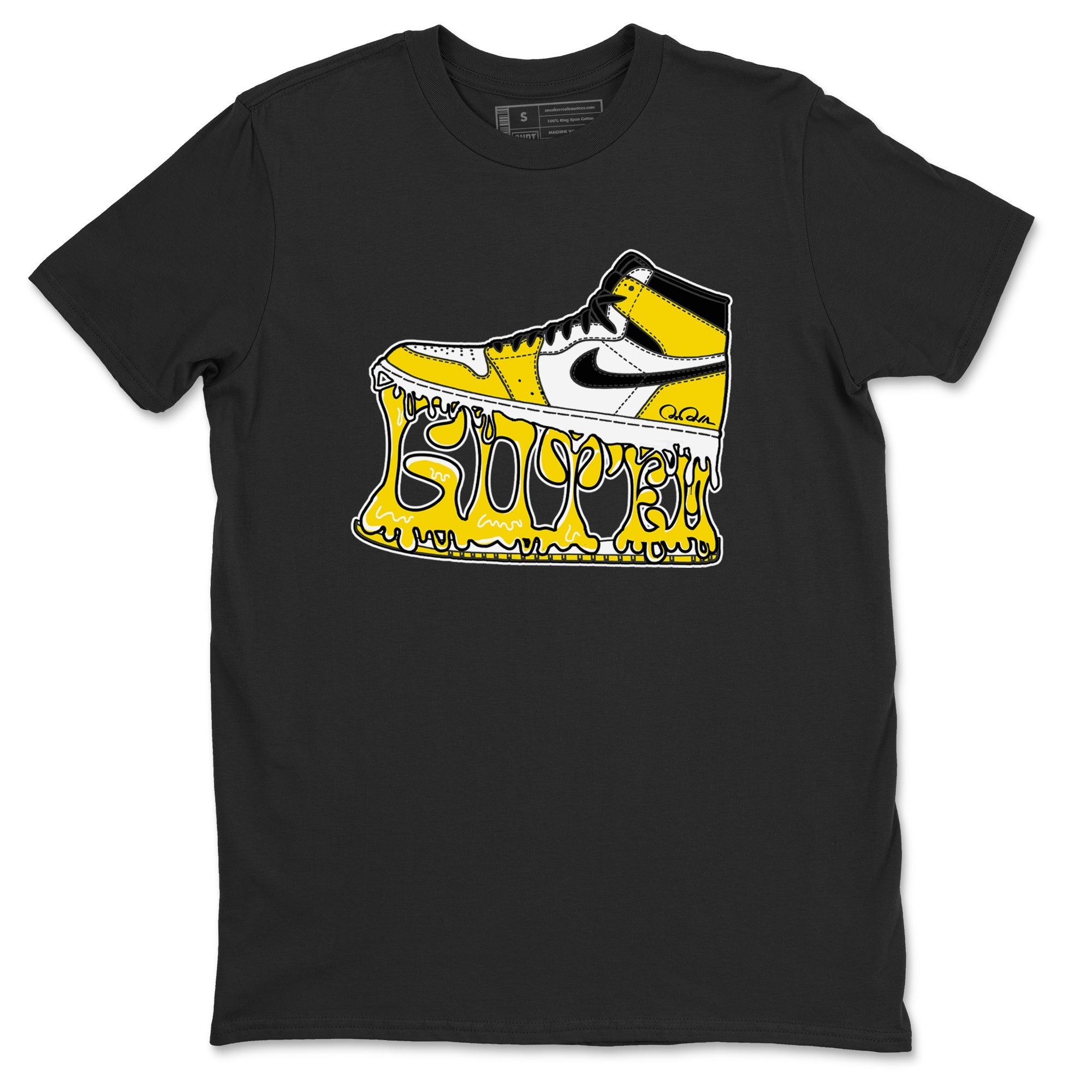 Shoe Stuck snkmatch Tees - Air Jordan 1 Yellow Ochre