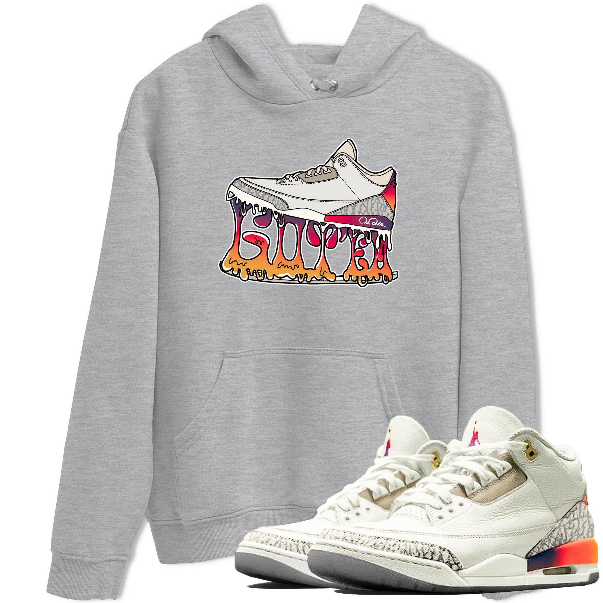 Shoe Stuck snkmatch Tee - Air Jordan 3 J Balvin