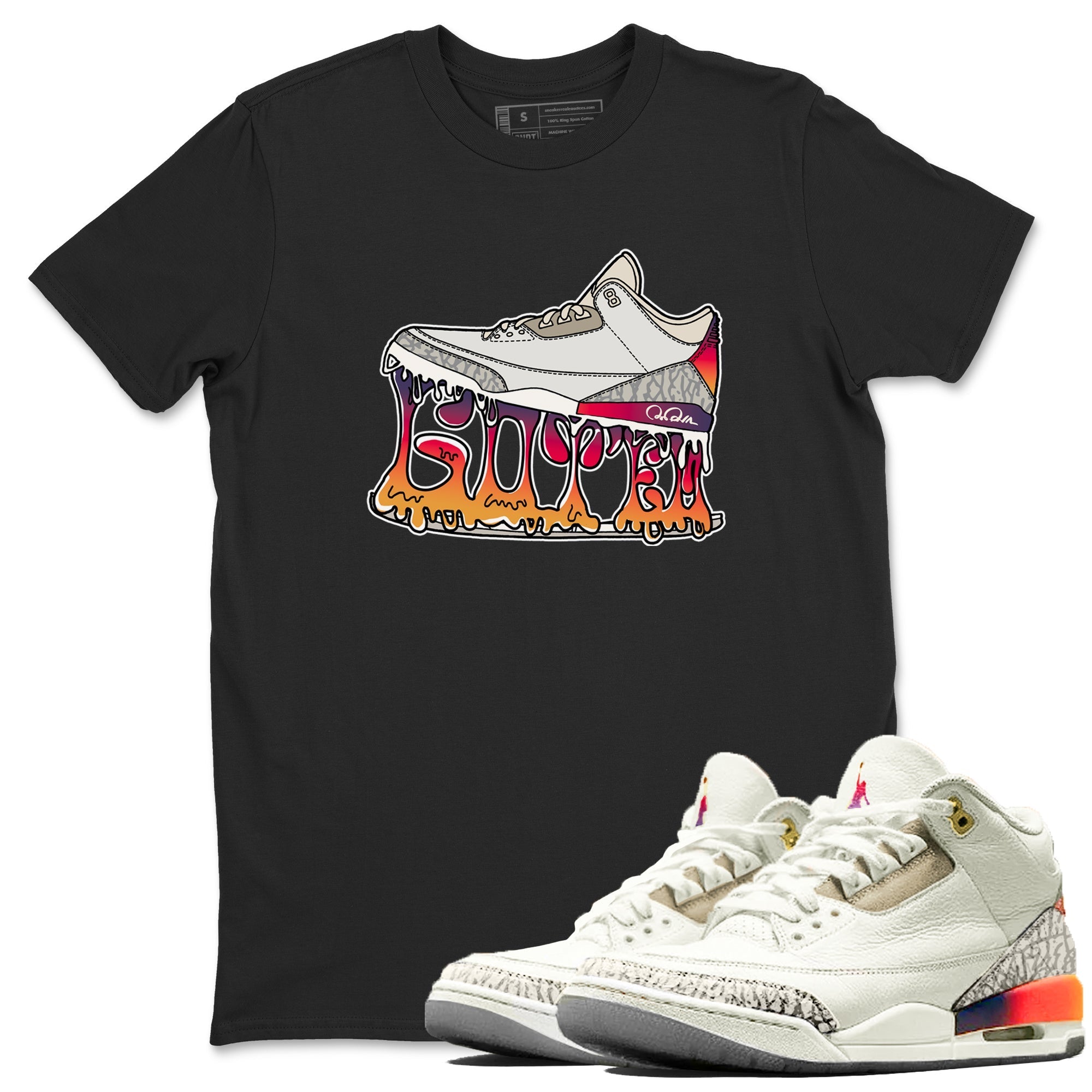 Shoe Stuck snkmatch Tee - Air Jordan 3 J Balvin