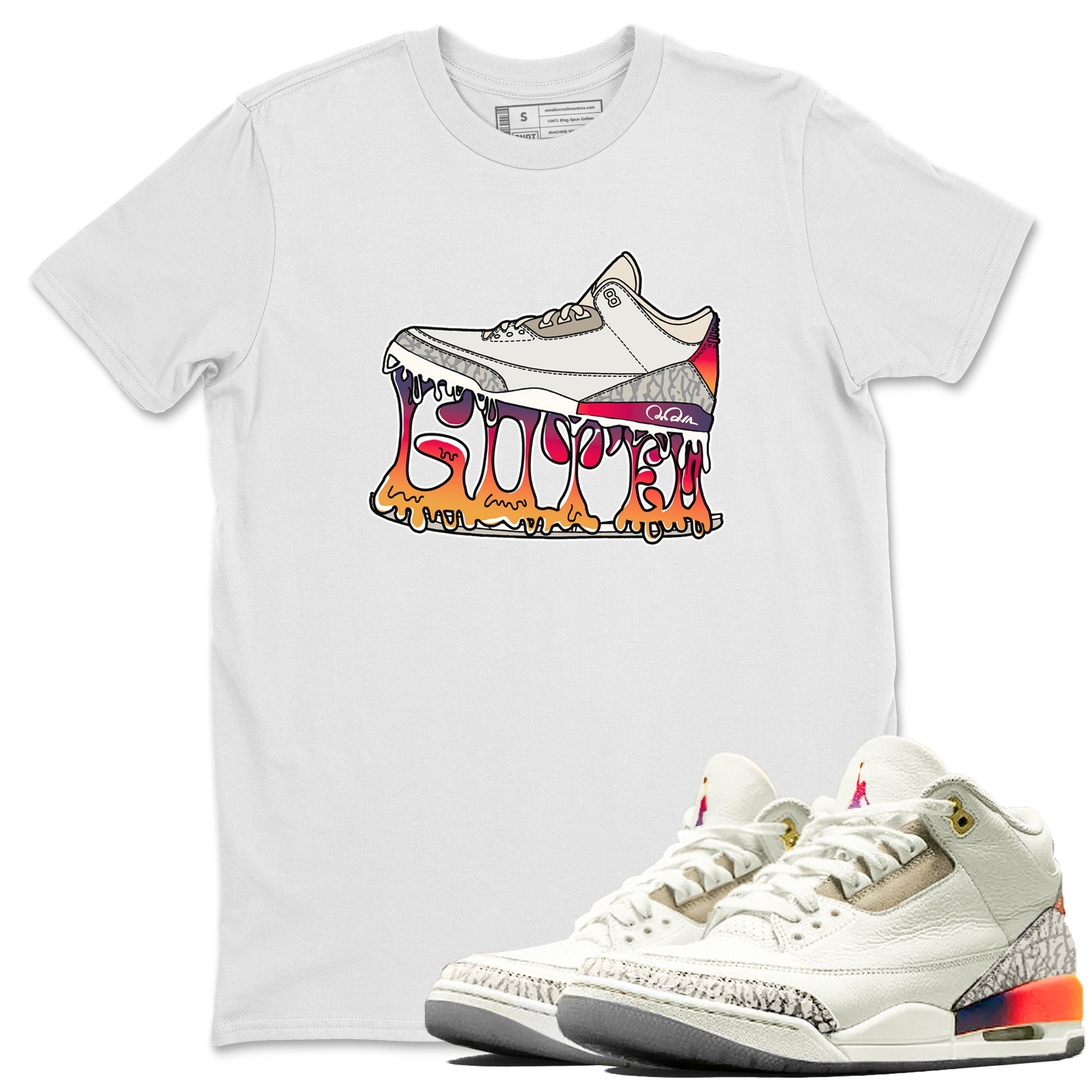 Shoe Stuck snkmatch Tee - Air Jordan 3 J Balvin
