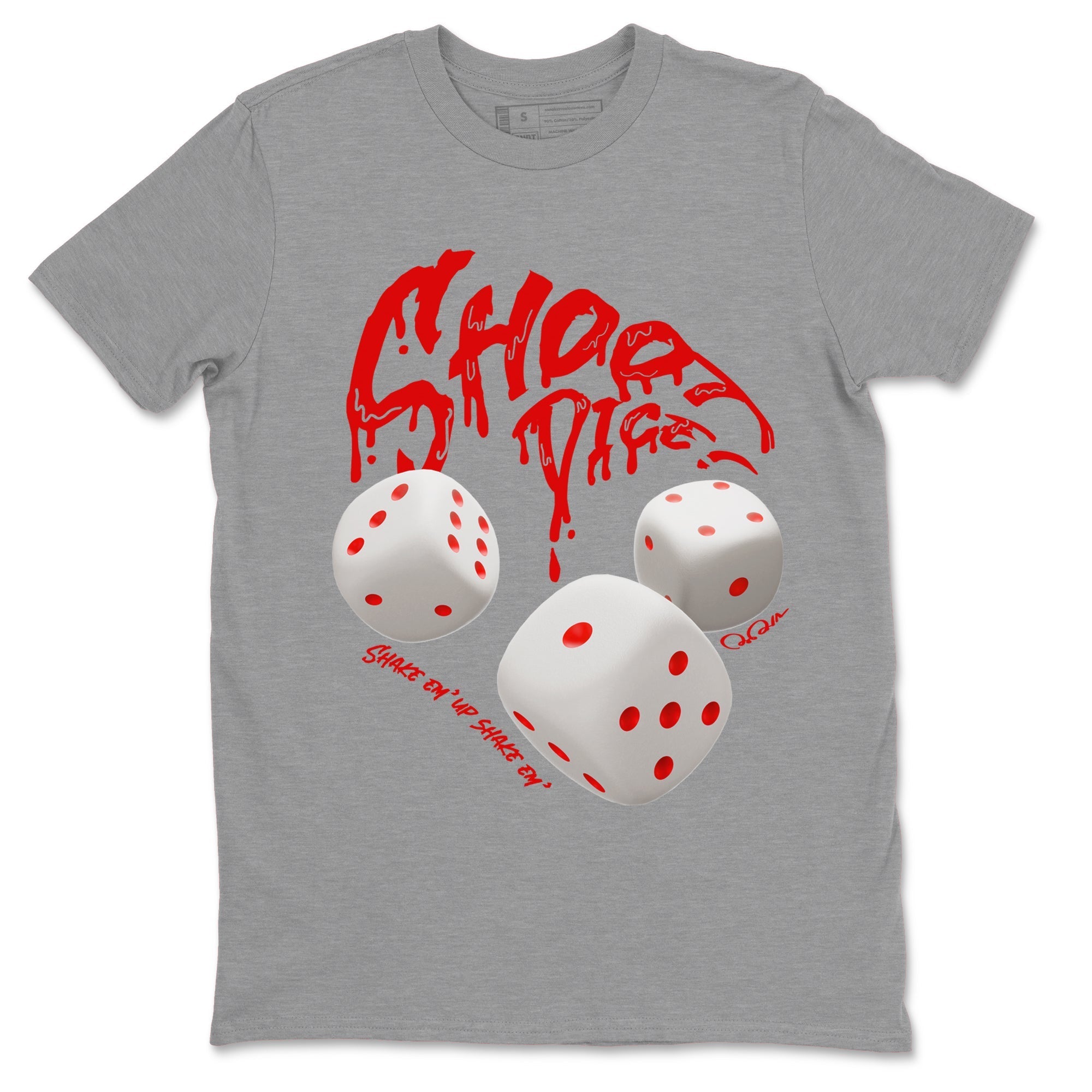 Shoot Dice snkmatch Tee - Air Jordan 1 University Red