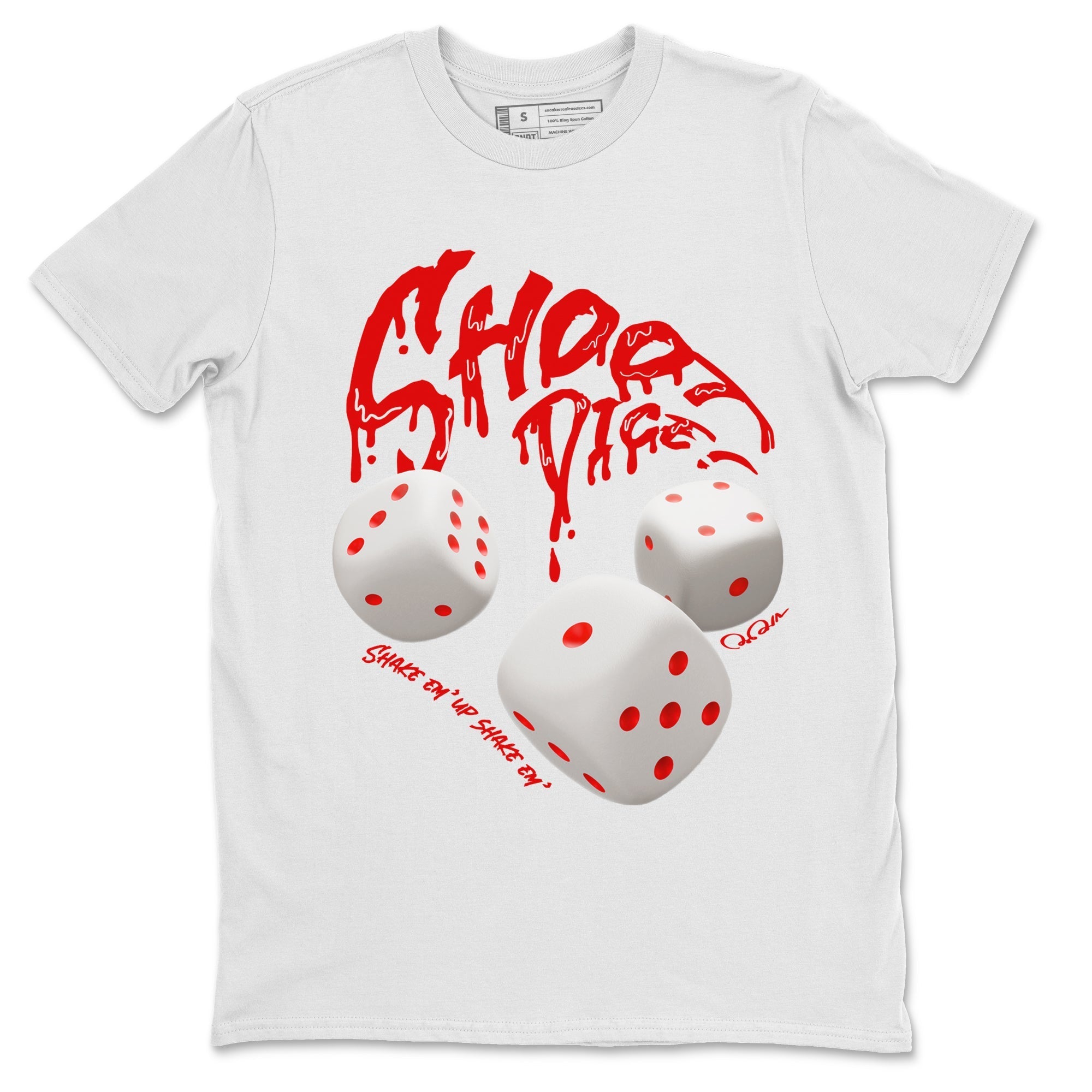 Shoot Dice snkmatch Tee - Air Jordan 1 University Red