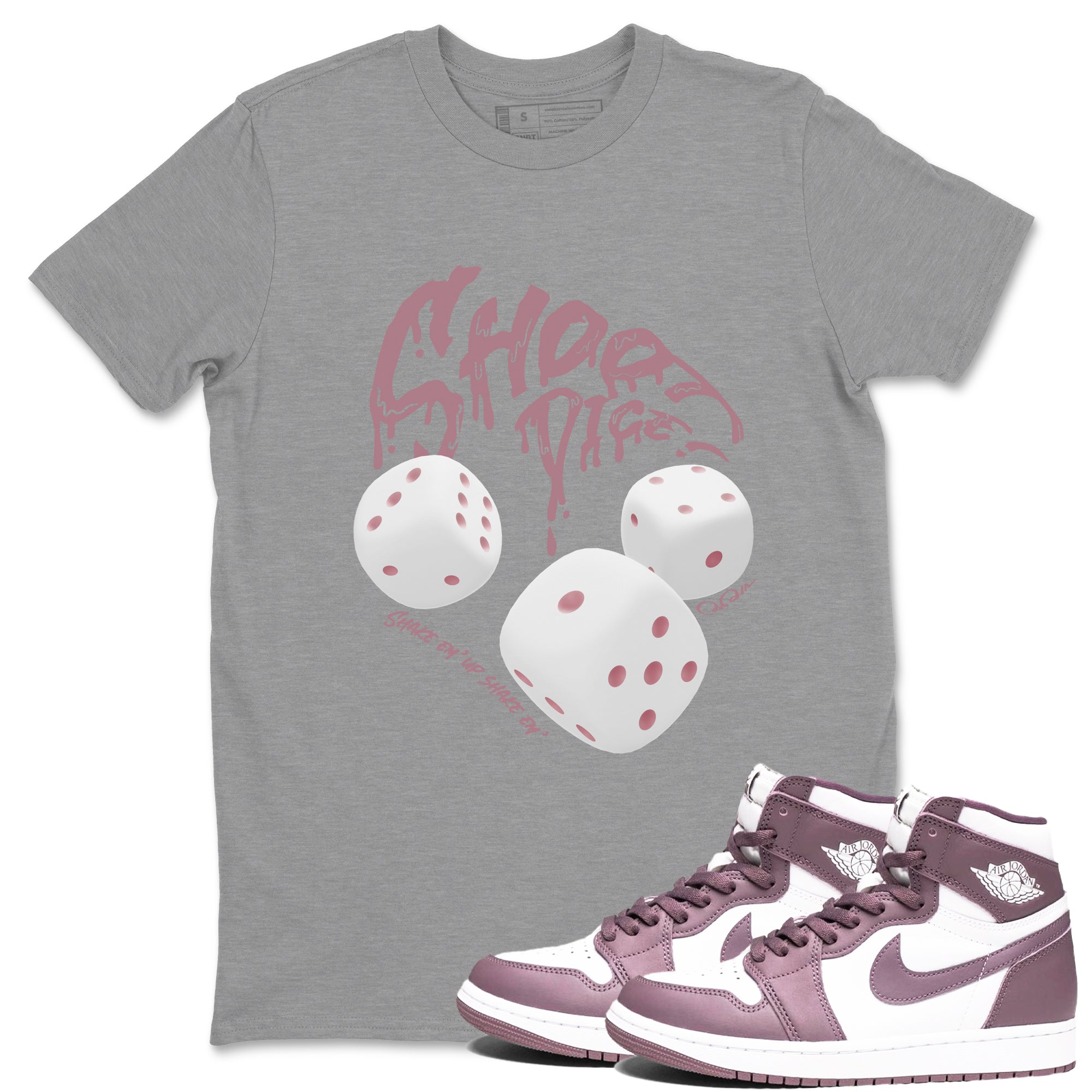 Shoot Dice snkmatch Tee - Air Jordan 1 Mauve