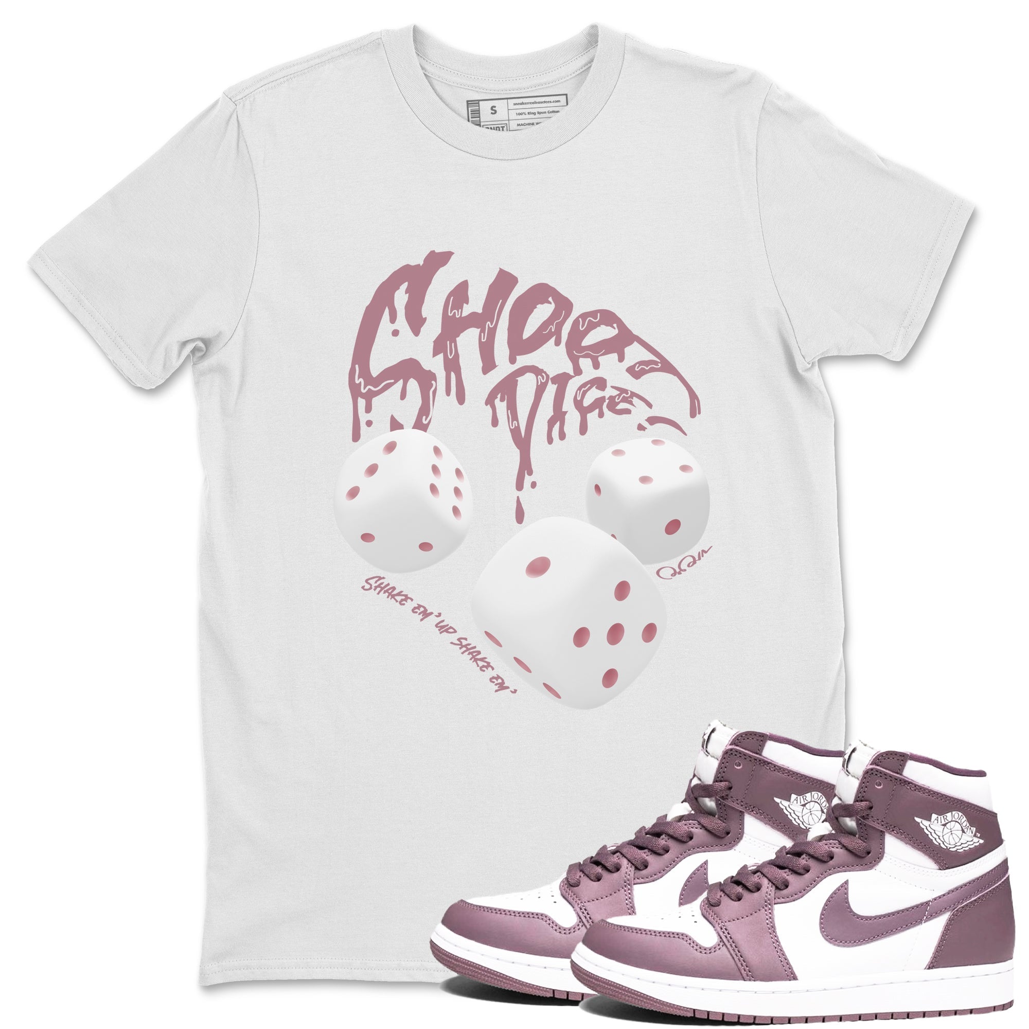 Shoot Dice snkmatch Tee - Air Jordan 1 Mauve