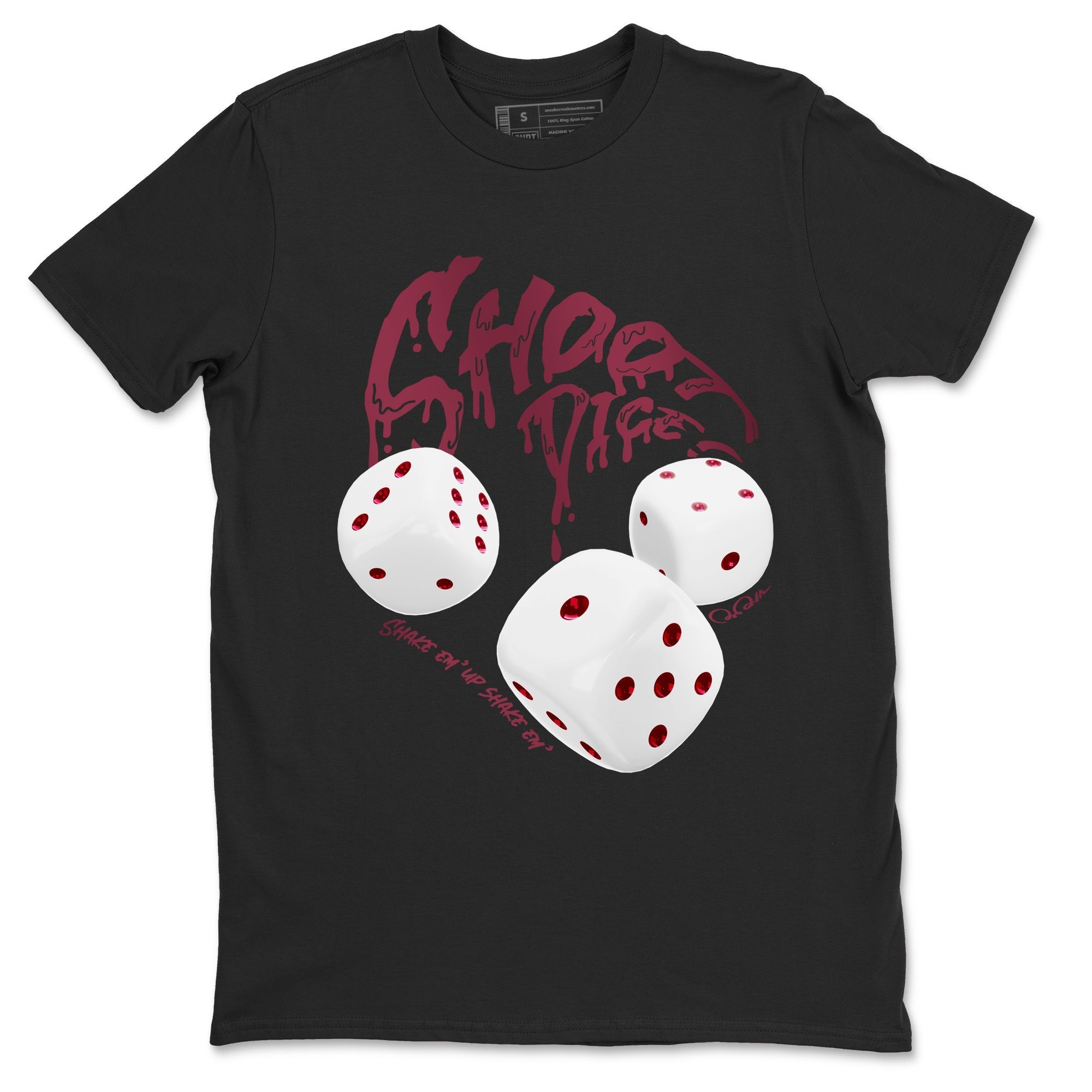 Shoot Dice snkmatch Tees - Air Jordan 1 Metallic Burgundy
