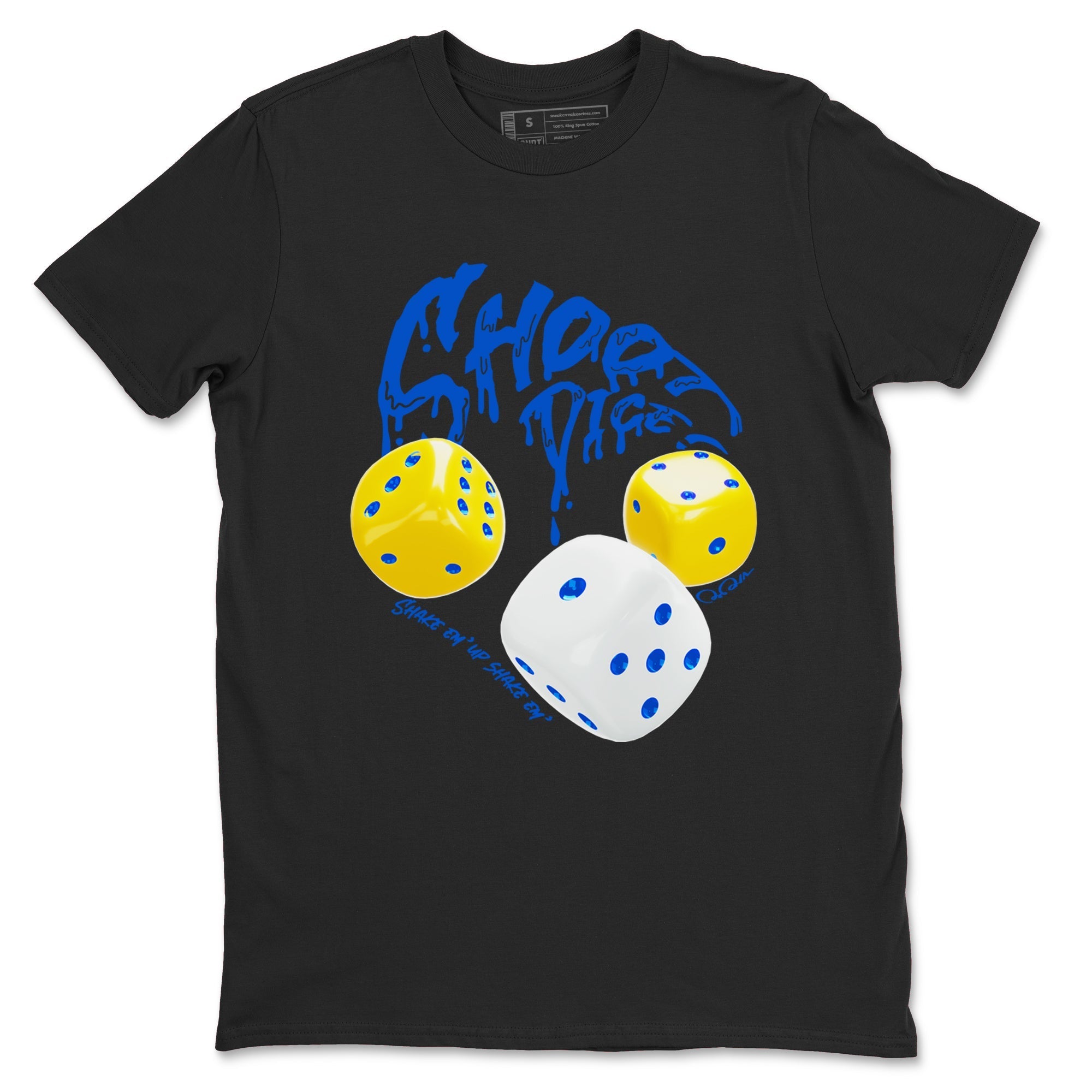 Shoot Dice snkmatch Tees - Air Jordan 1 Travis Scott Canary