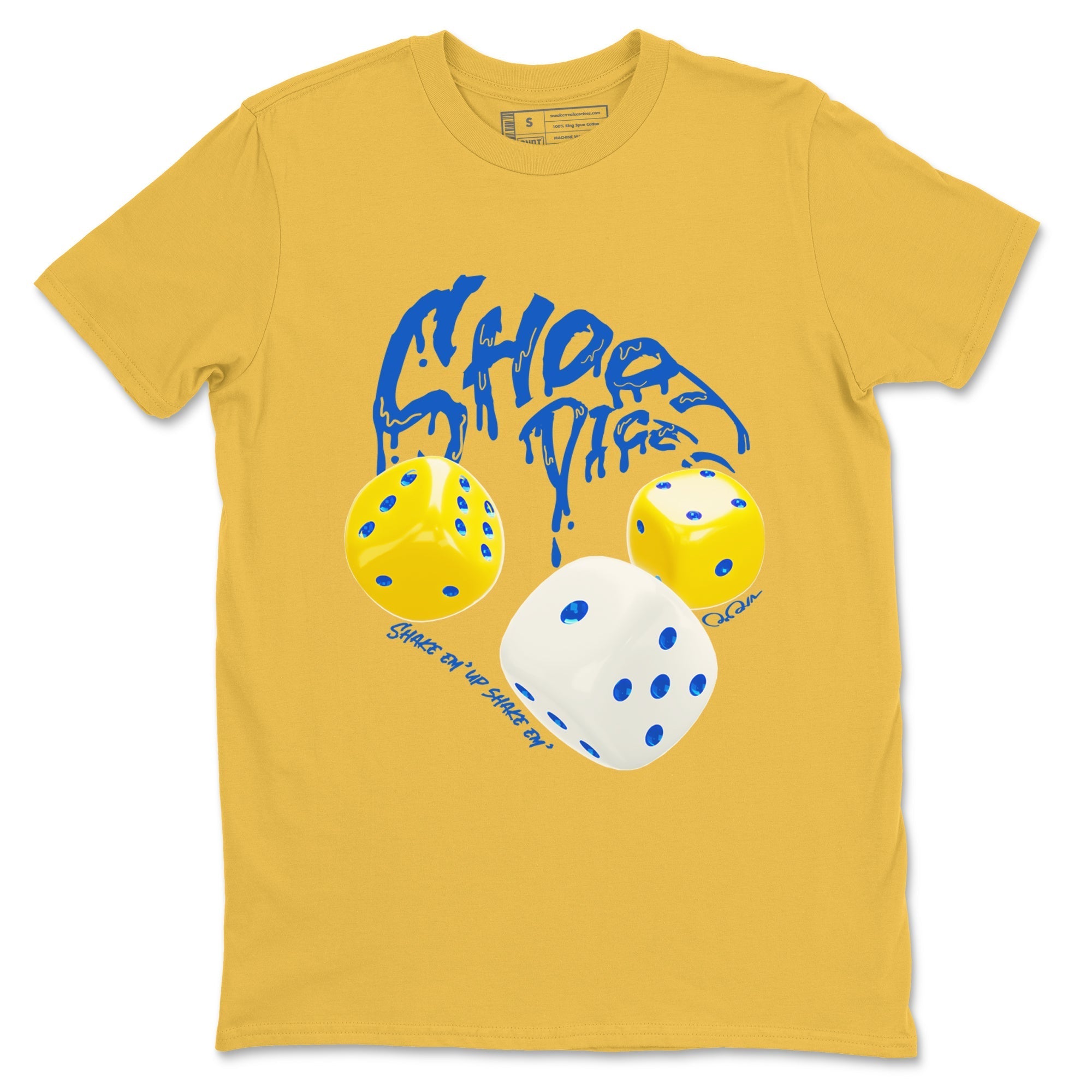 Shoot Dice snkmatch Tees - Air Jordan 1 Travis Scott Canary