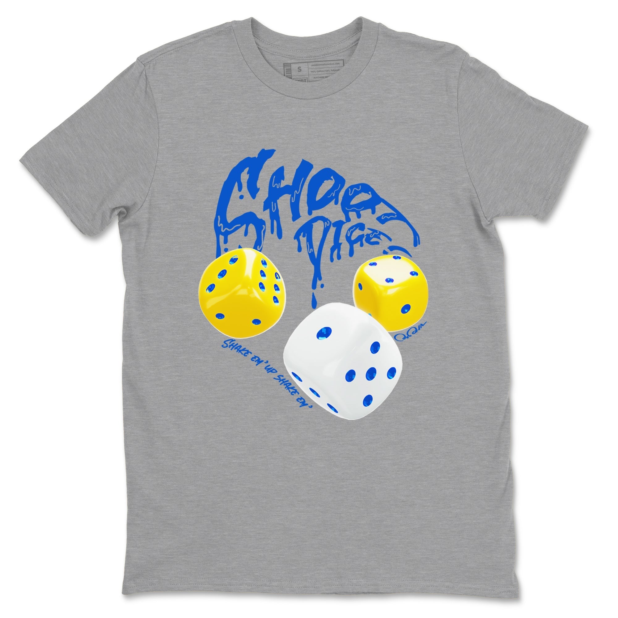 Shoot Dice snkmatch Tees - Air Jordan 1 Travis Scott Canary