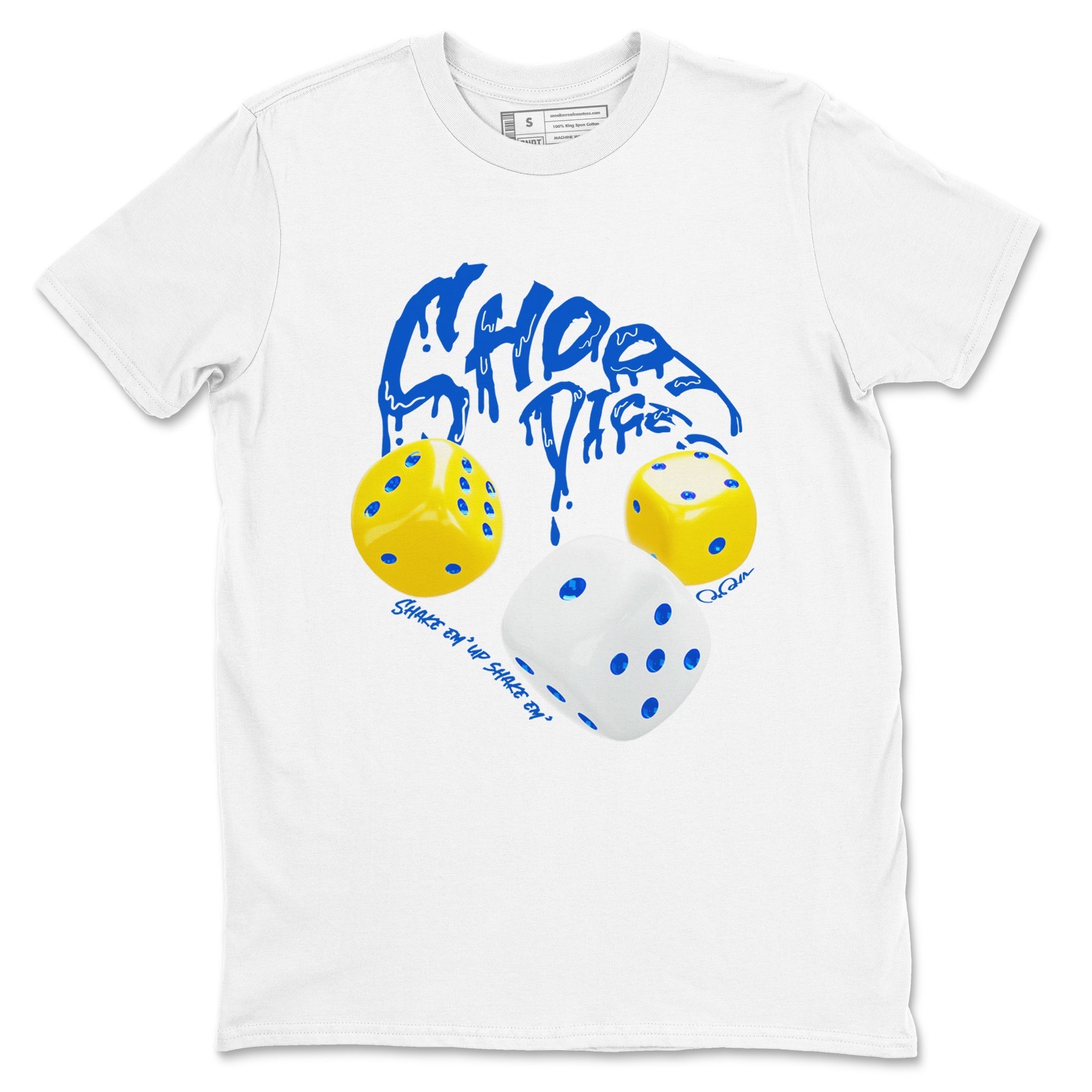 Shoot Dice snkmatch Tees - Air Jordan 1 Travis Scott Canary