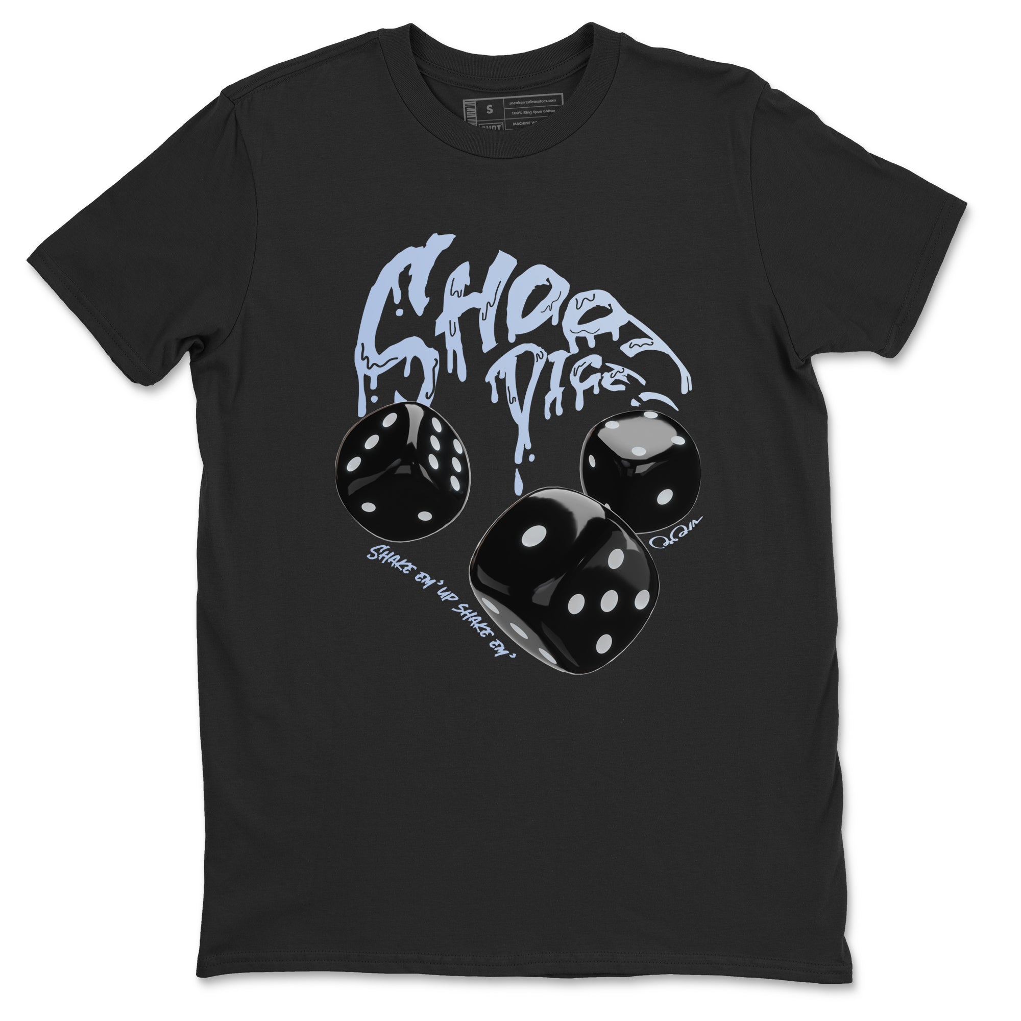 Shoot Dice snkmatch Tee - Air Jordan 11 Black and Varsity Royal
