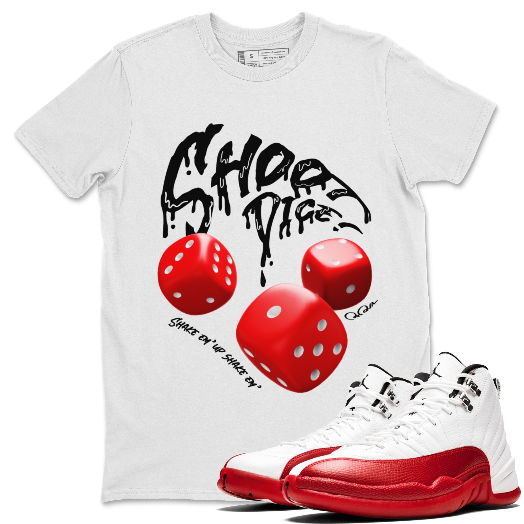 Shoot Dice Unisex Tops - Air Jordan 12 Cherry