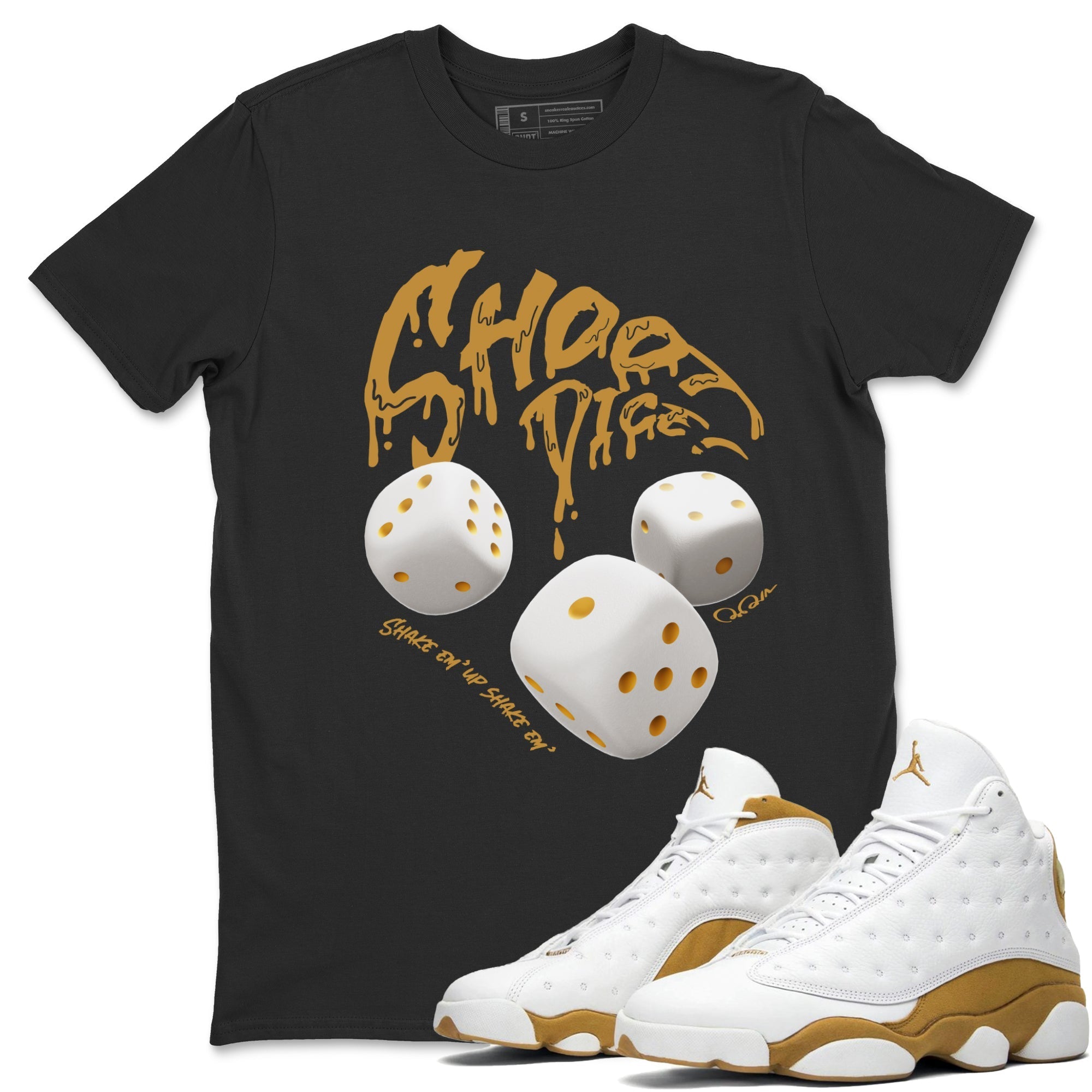 Shoot Dice Unisex Tops - Air Jordan 13 Wheat