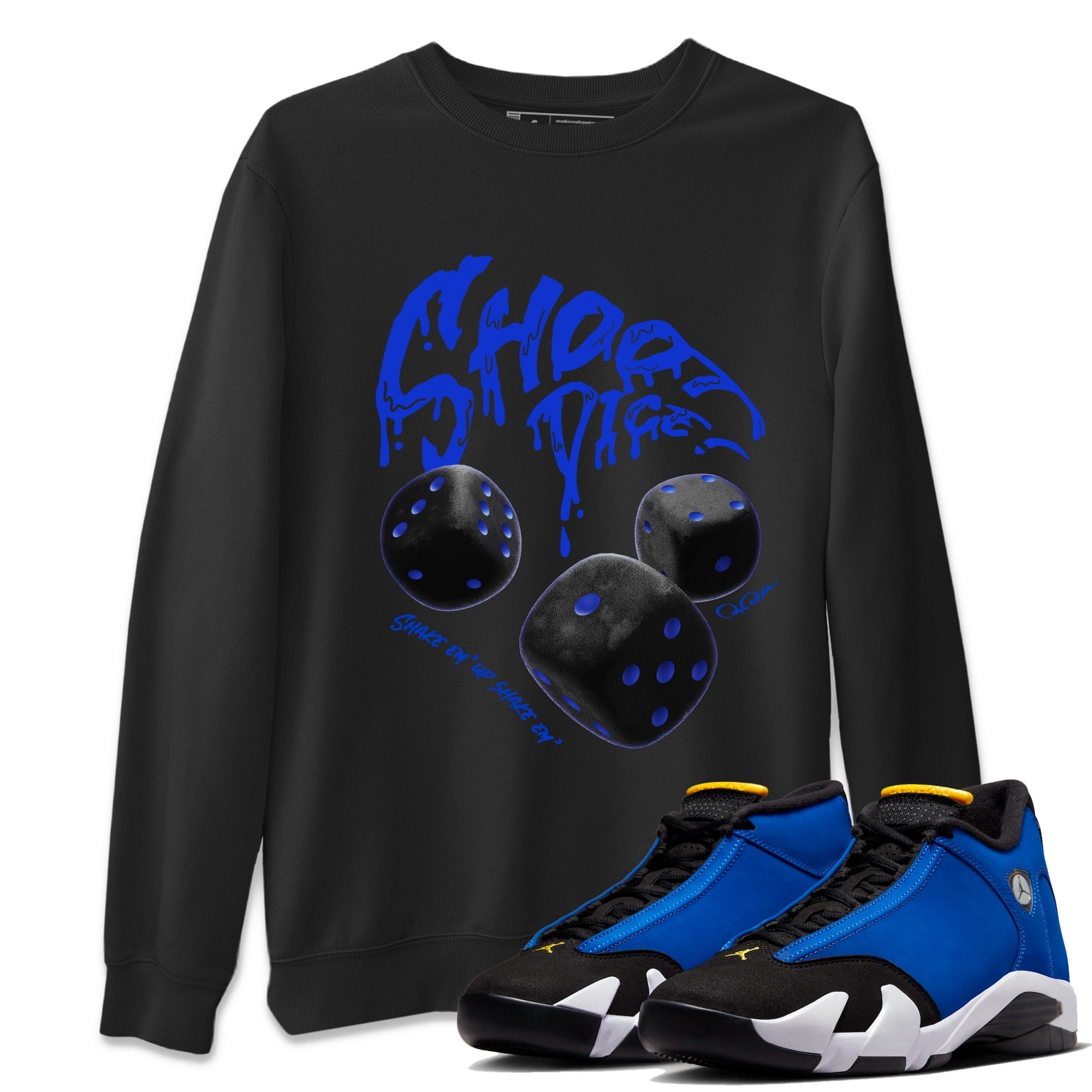 Shoot Dice Unisex Tops - Air Jordan 14 Laney