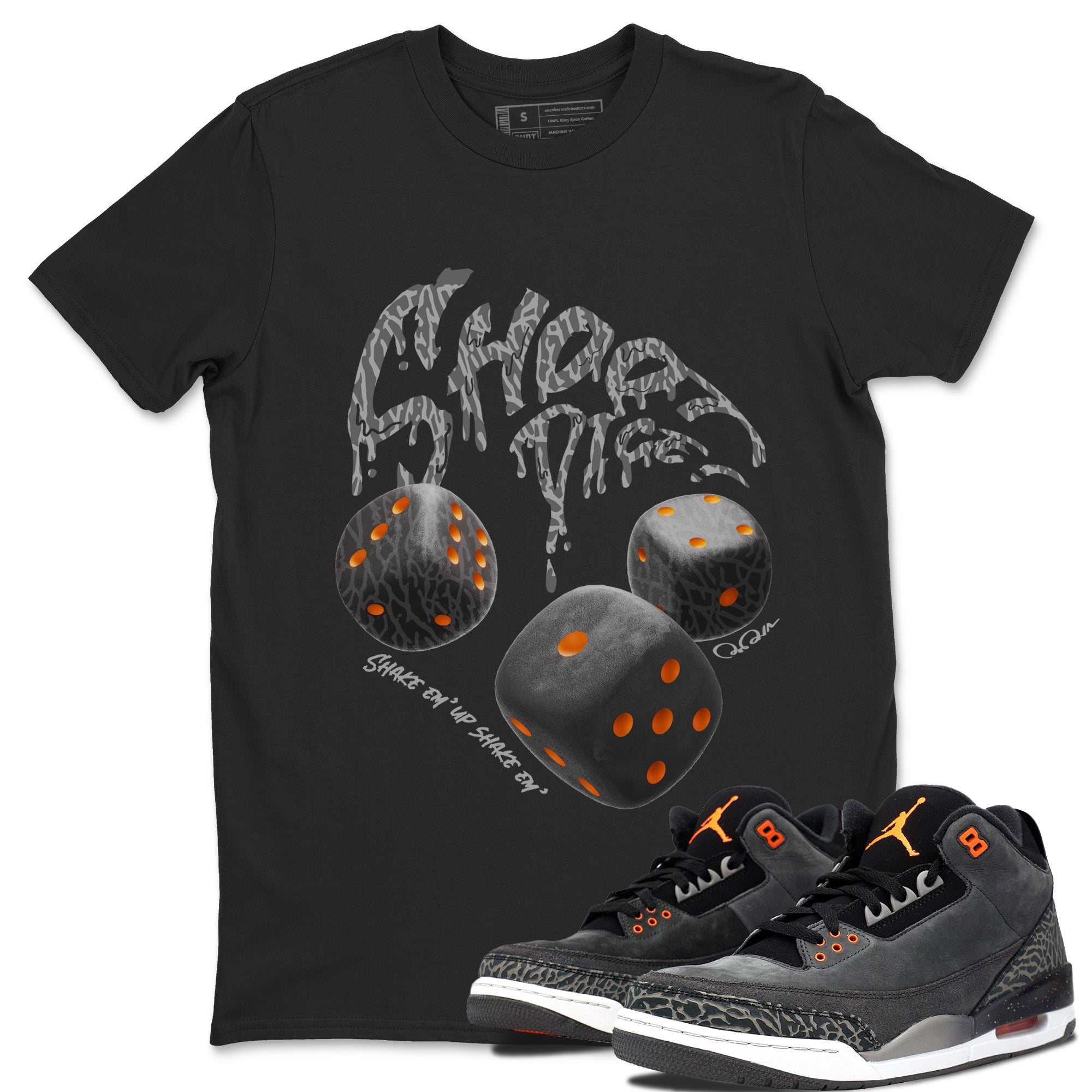 Shoot Dice snkmatch Tee - Air Jordan 3 Fear
