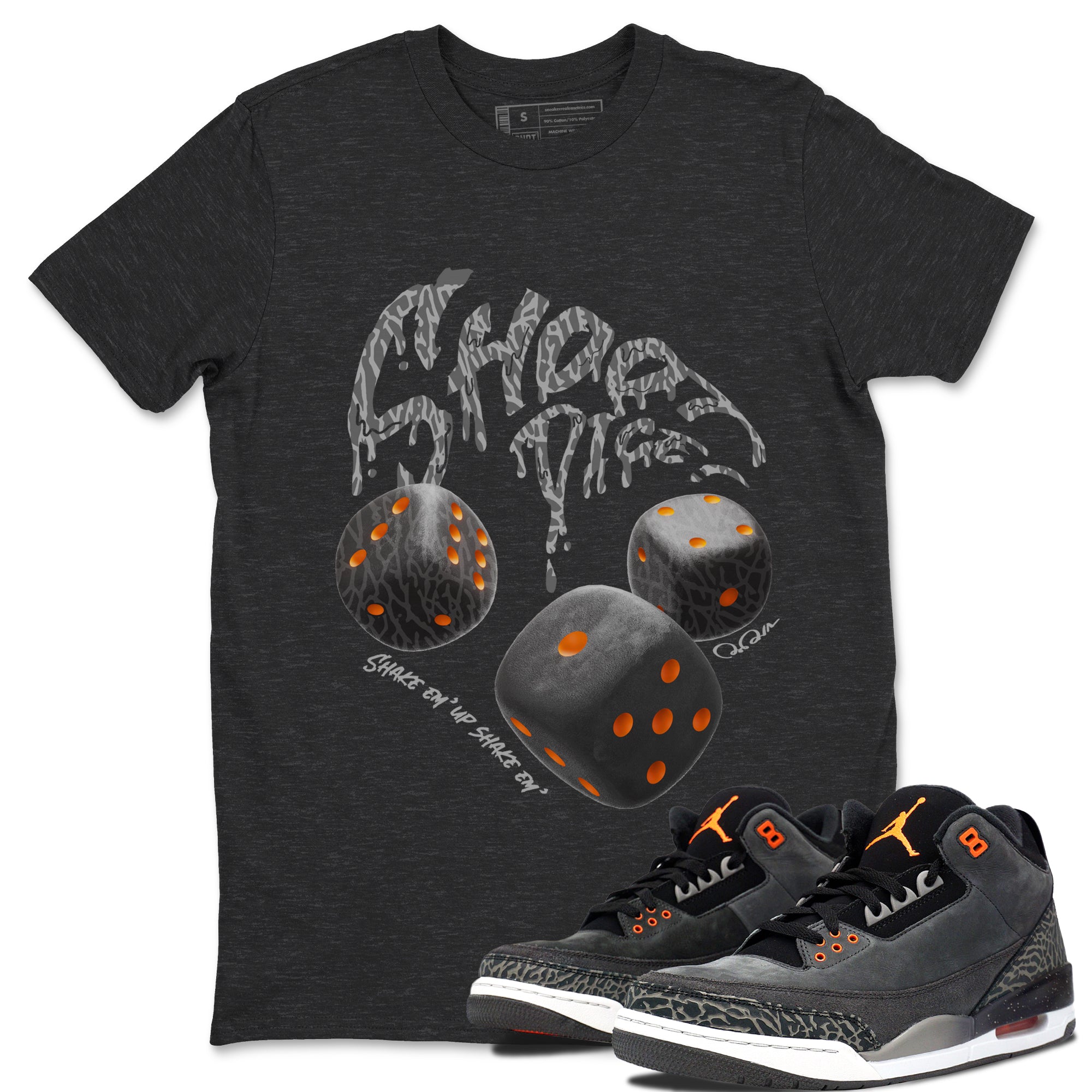 Shoot Dice snkmatch Tee - Air Jordan 3 Fear