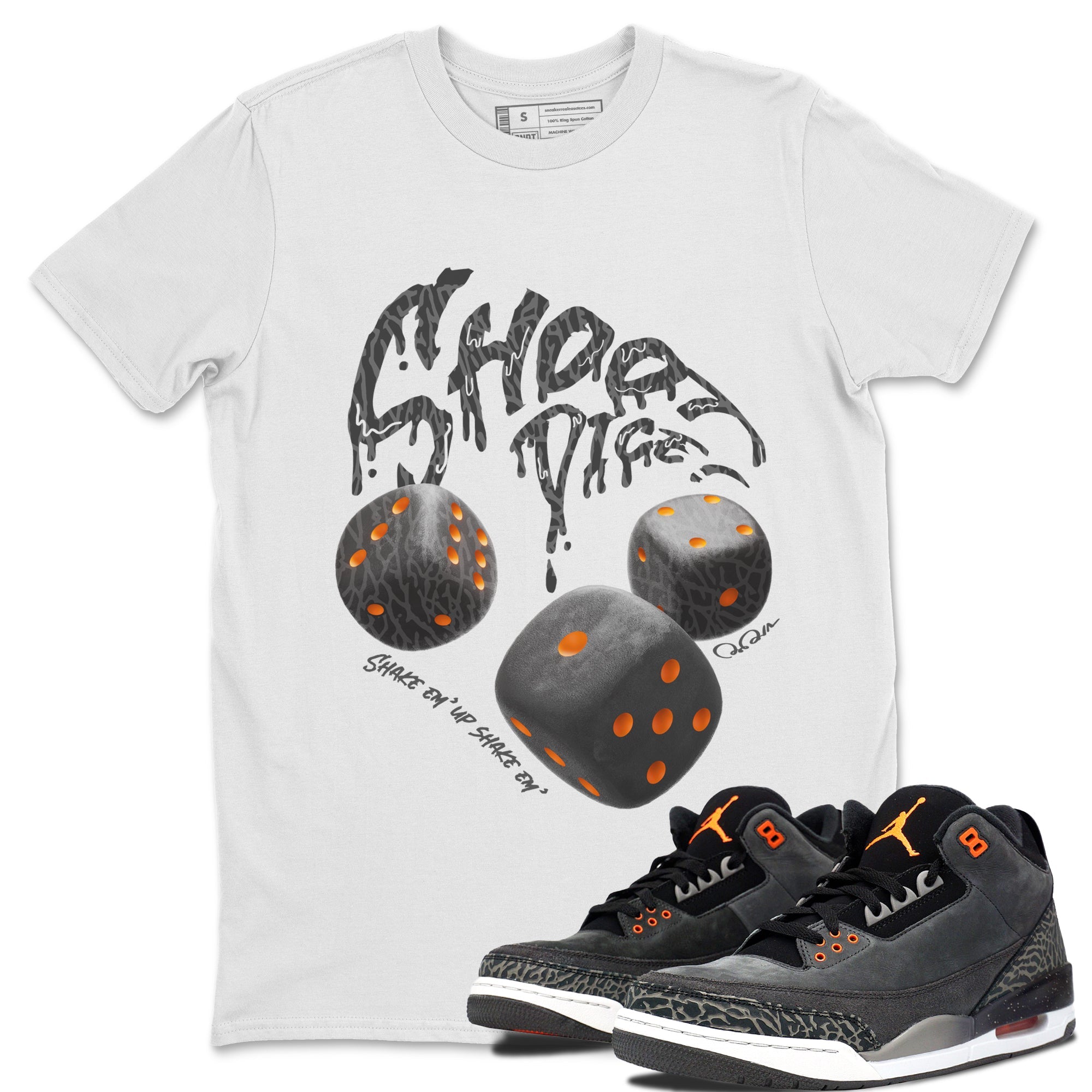 Shoot Dice snkmatch Tee - Air Jordan 3 Fear