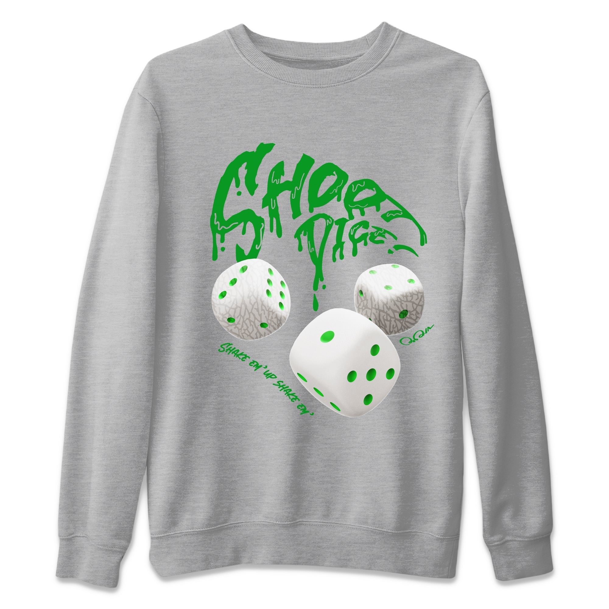 Shoot Dice Unisex Tops - Air Jordan 3 Lucky Green
