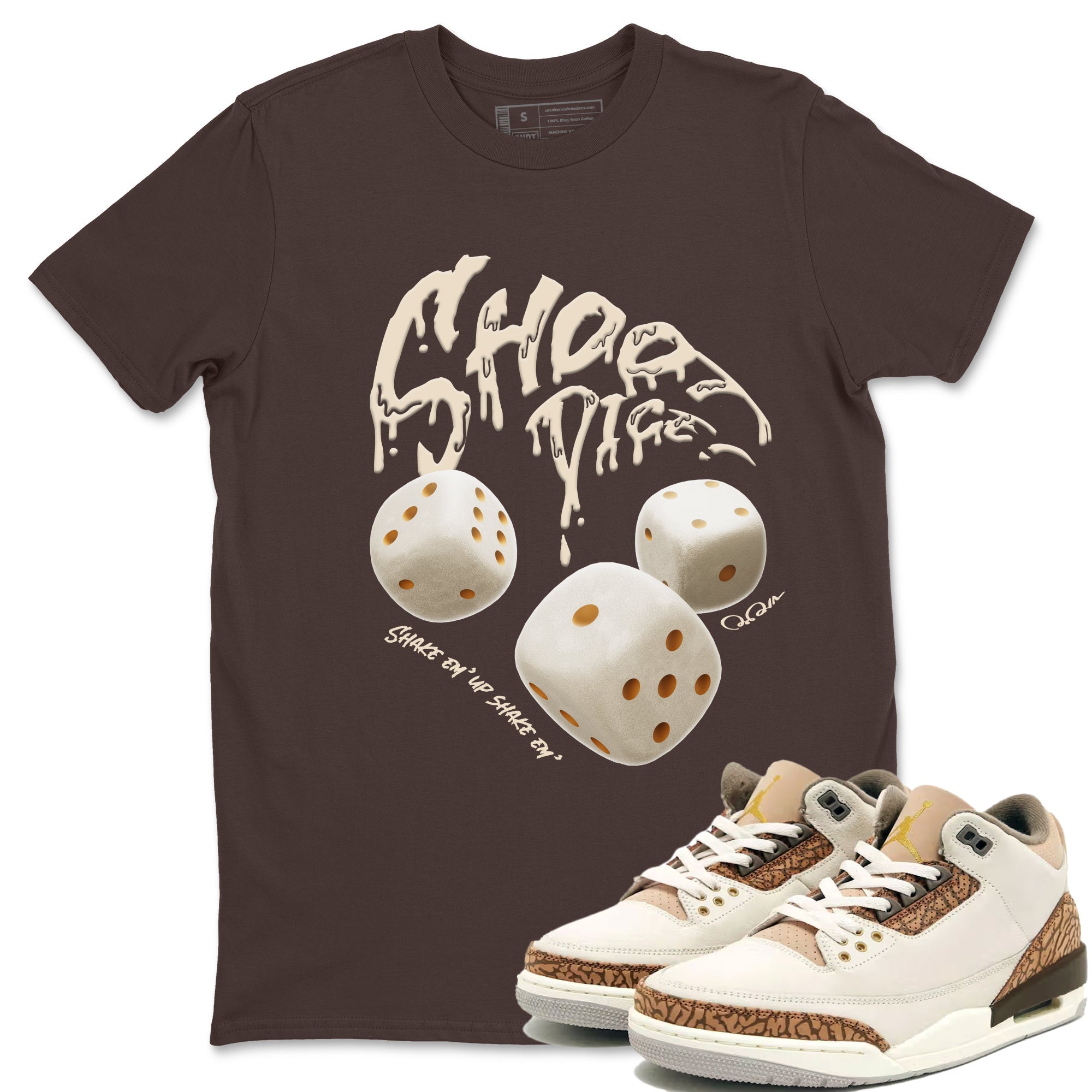 Shoot Dice Unisex Tops - Air Jordan 3 Palomino