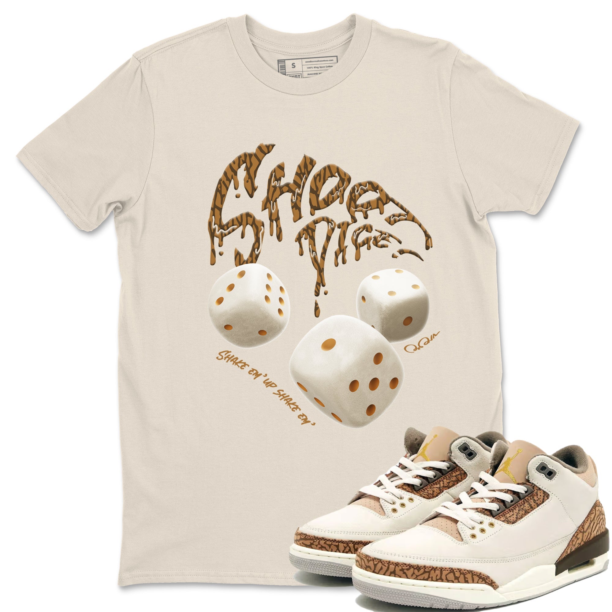 Shoot Dice Unisex Tops - Air Jordan 3 Palomino