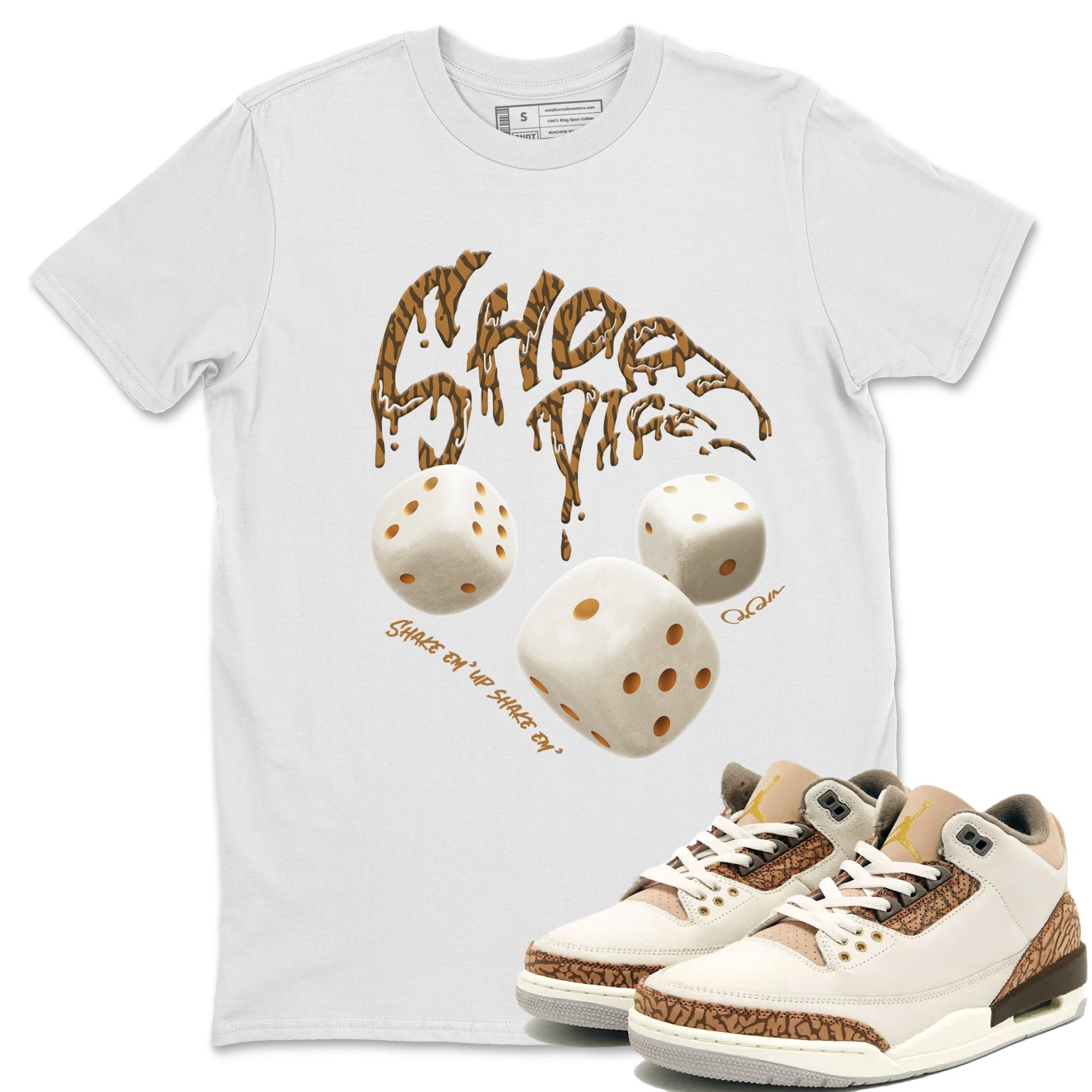 Shoot Dice Unisex Tops - Air Jordan 3 Palomino