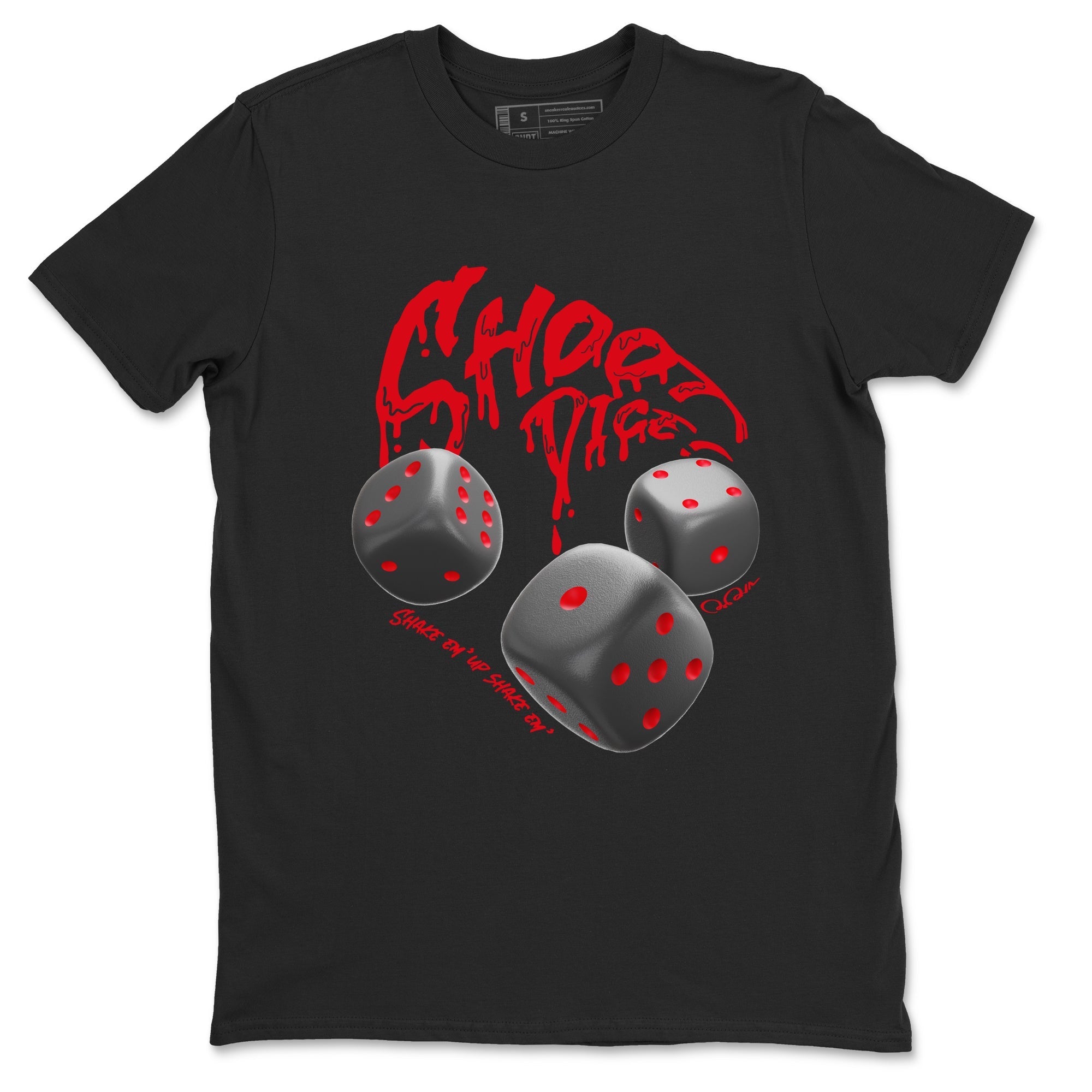 Shoot Dice snkmatch Tees - Air Jordan 4 Bred Reimagined