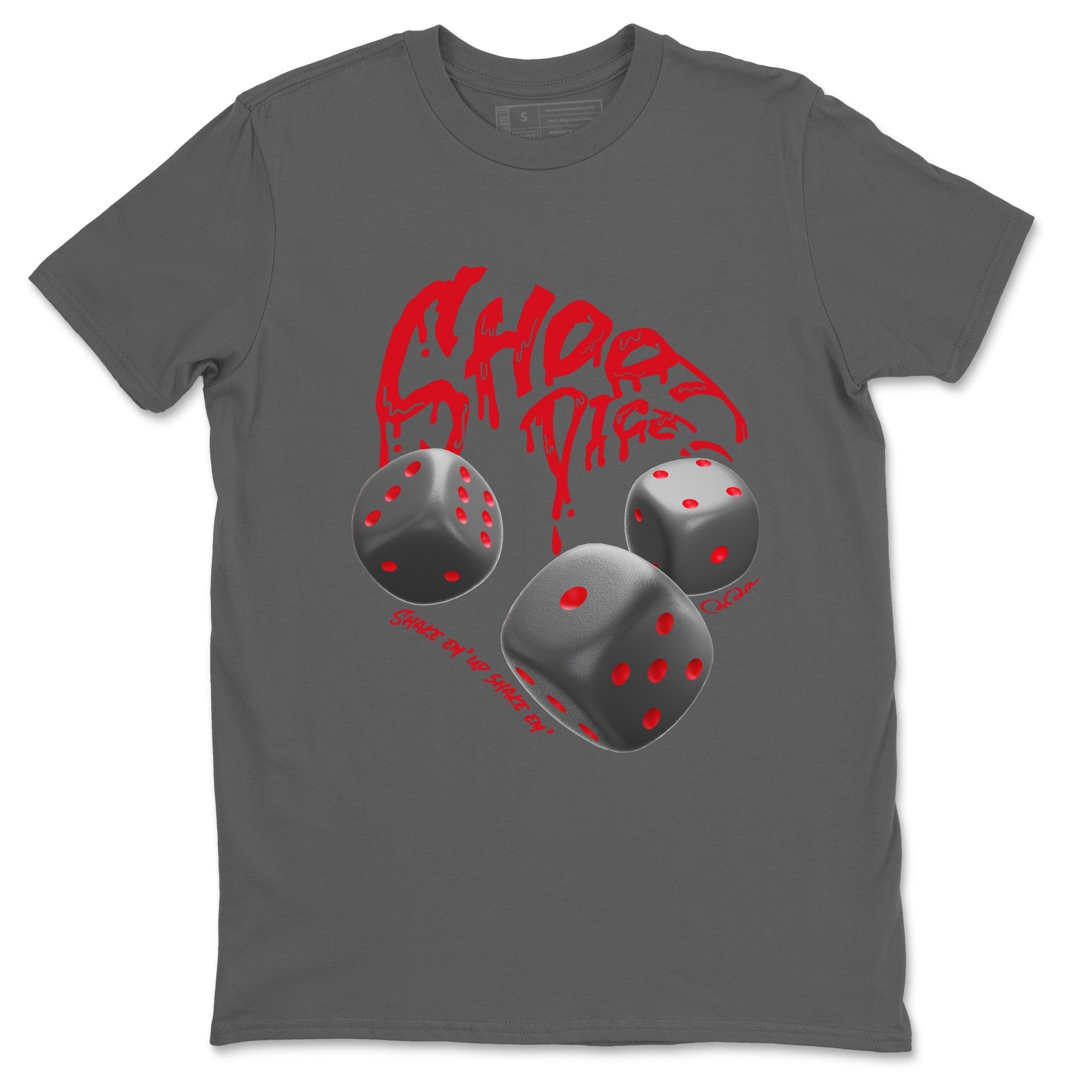 Shoot Dice snkmatch Tees - Air Jordan 4 Bred Reimagined