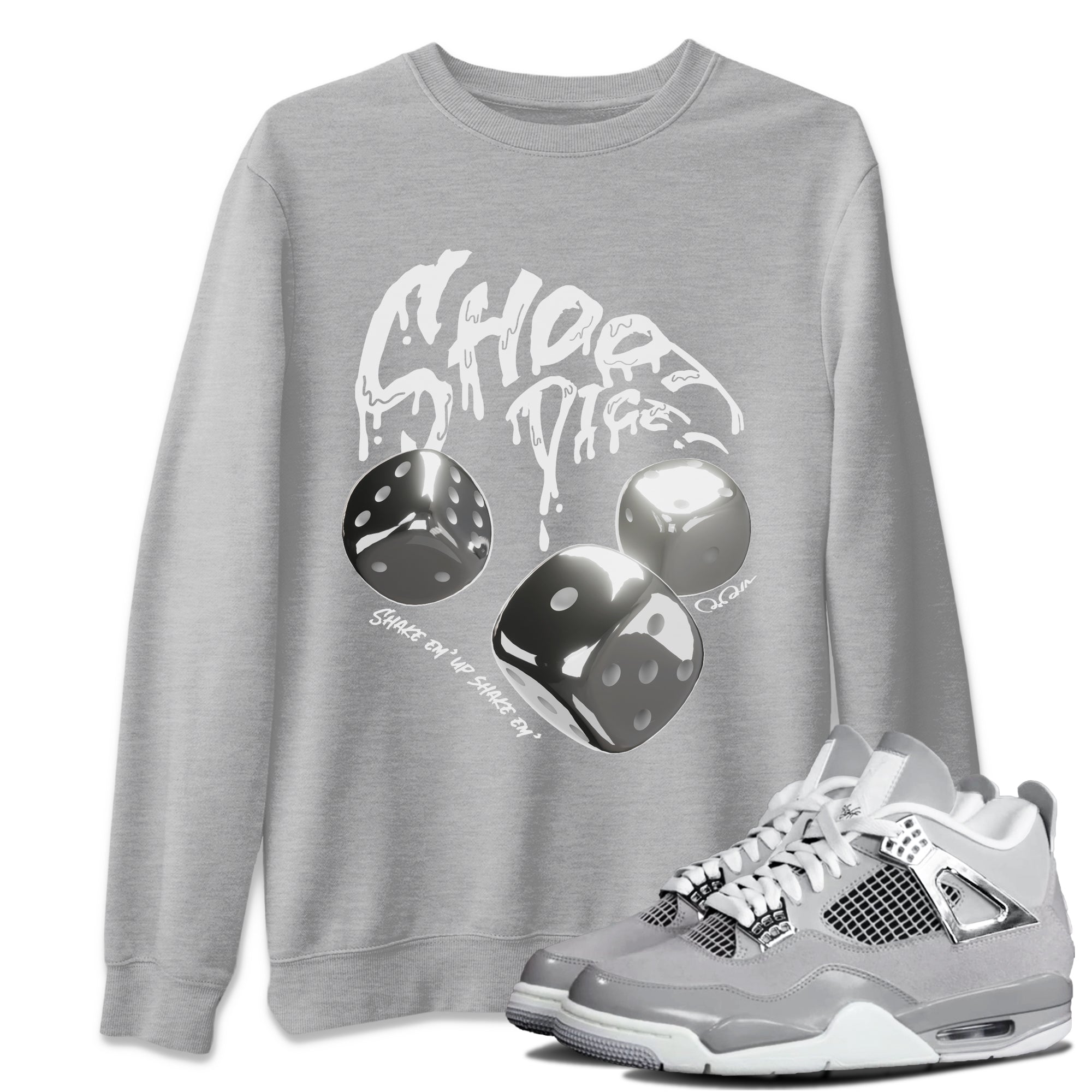 Shoot Dice snkmatch Tee - Air Jordan 4 Frozen Moments