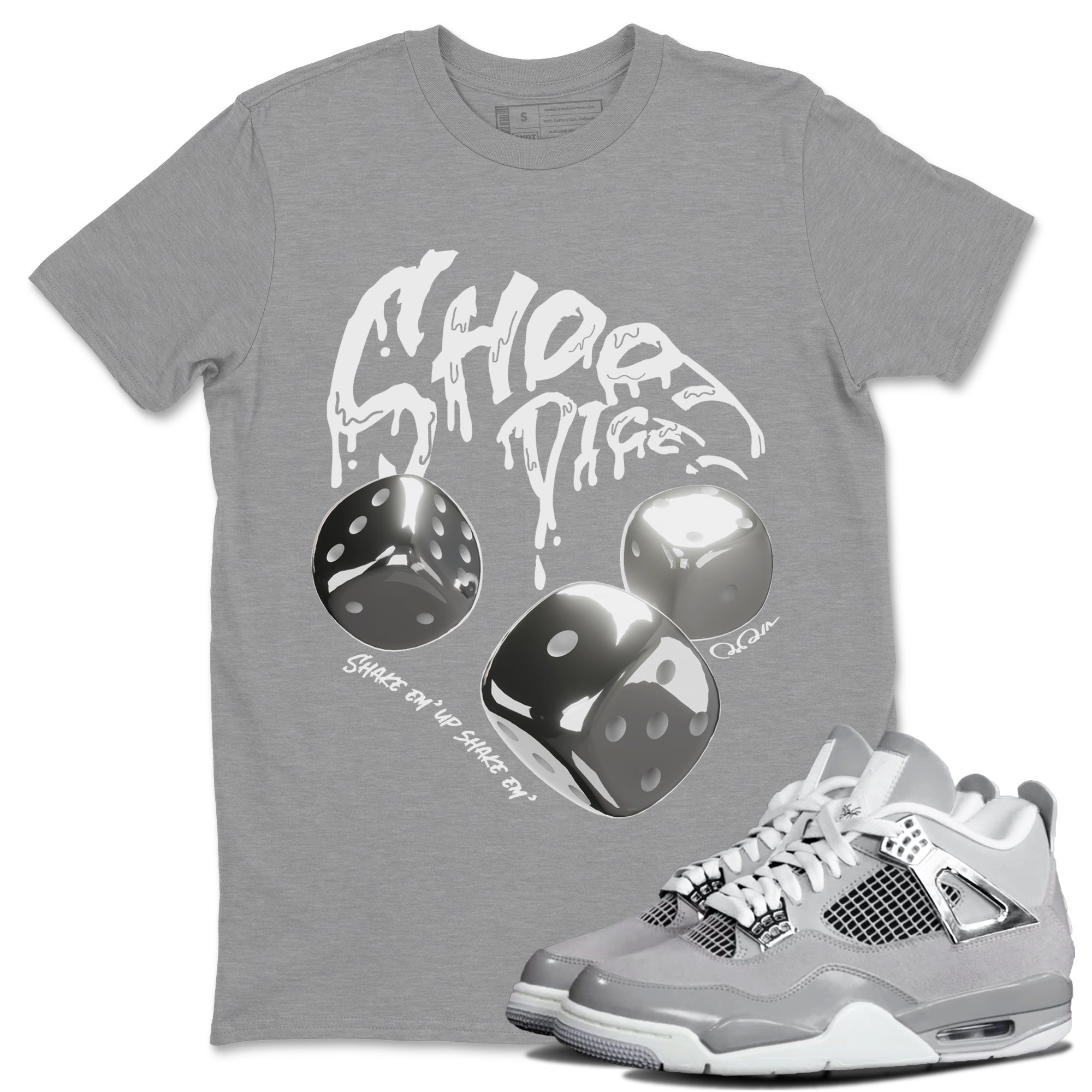 Shoot Dice snkmatch Tee - Air Jordan 4 Frozen Moments
