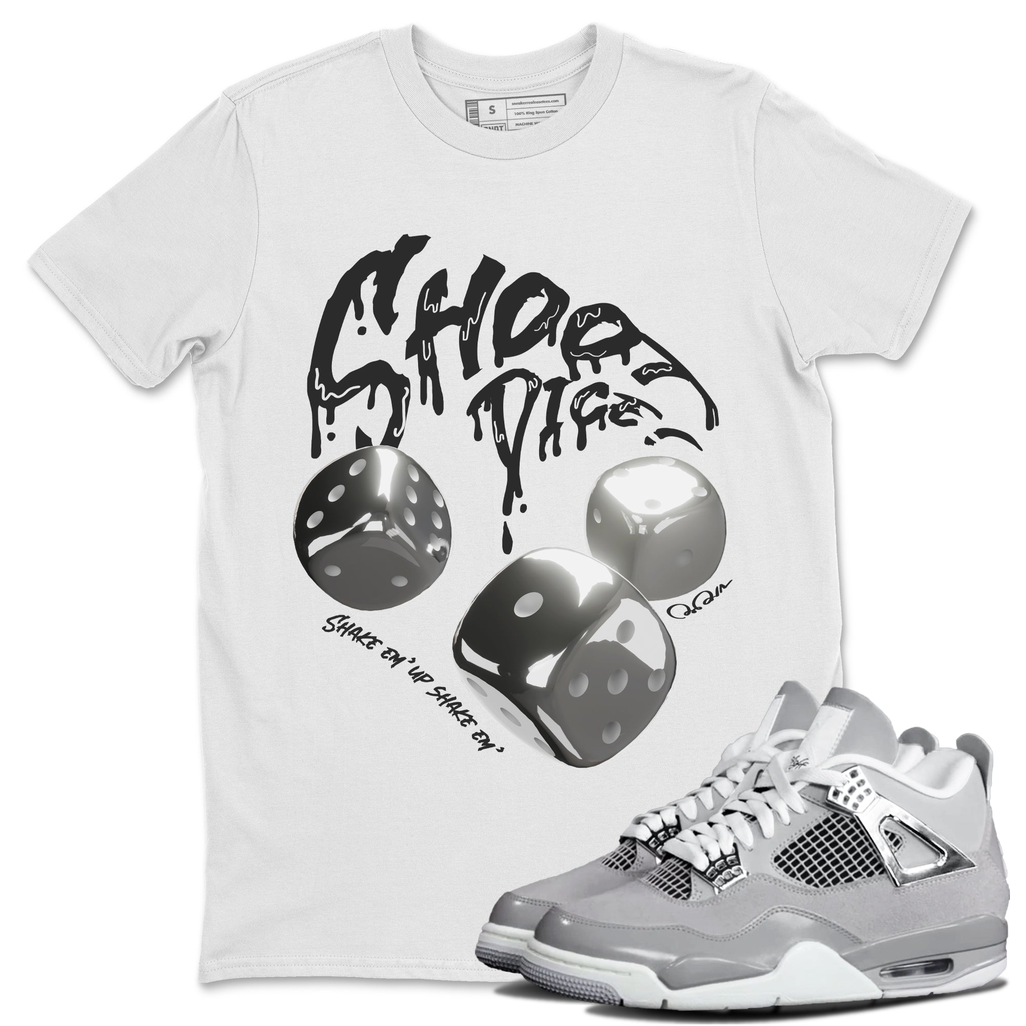 Shoot Dice snkmatch Tee - Air Jordan 4 Frozen Moments