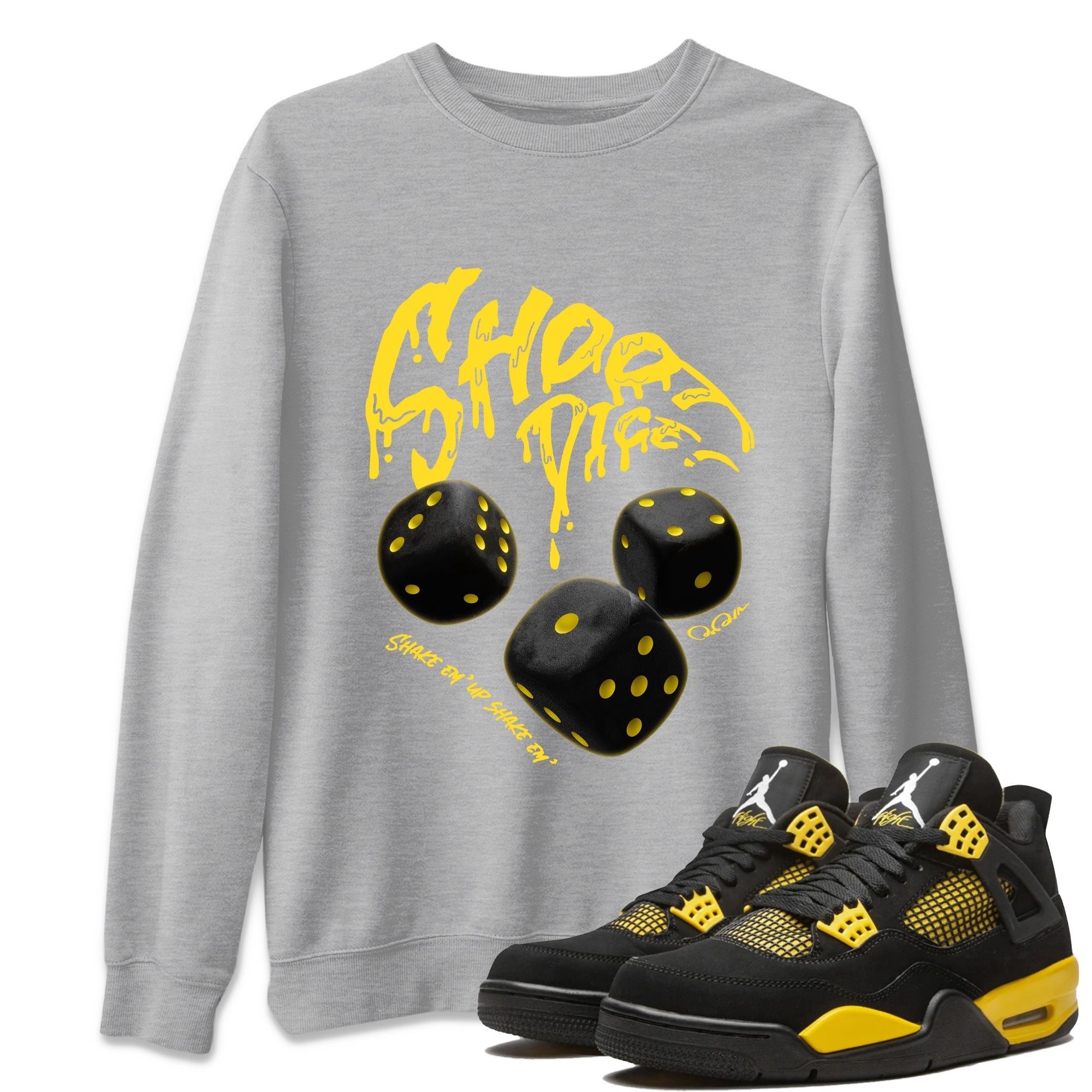 Shoot Dice Unisex Tops - Air Jordan 4 Thunder