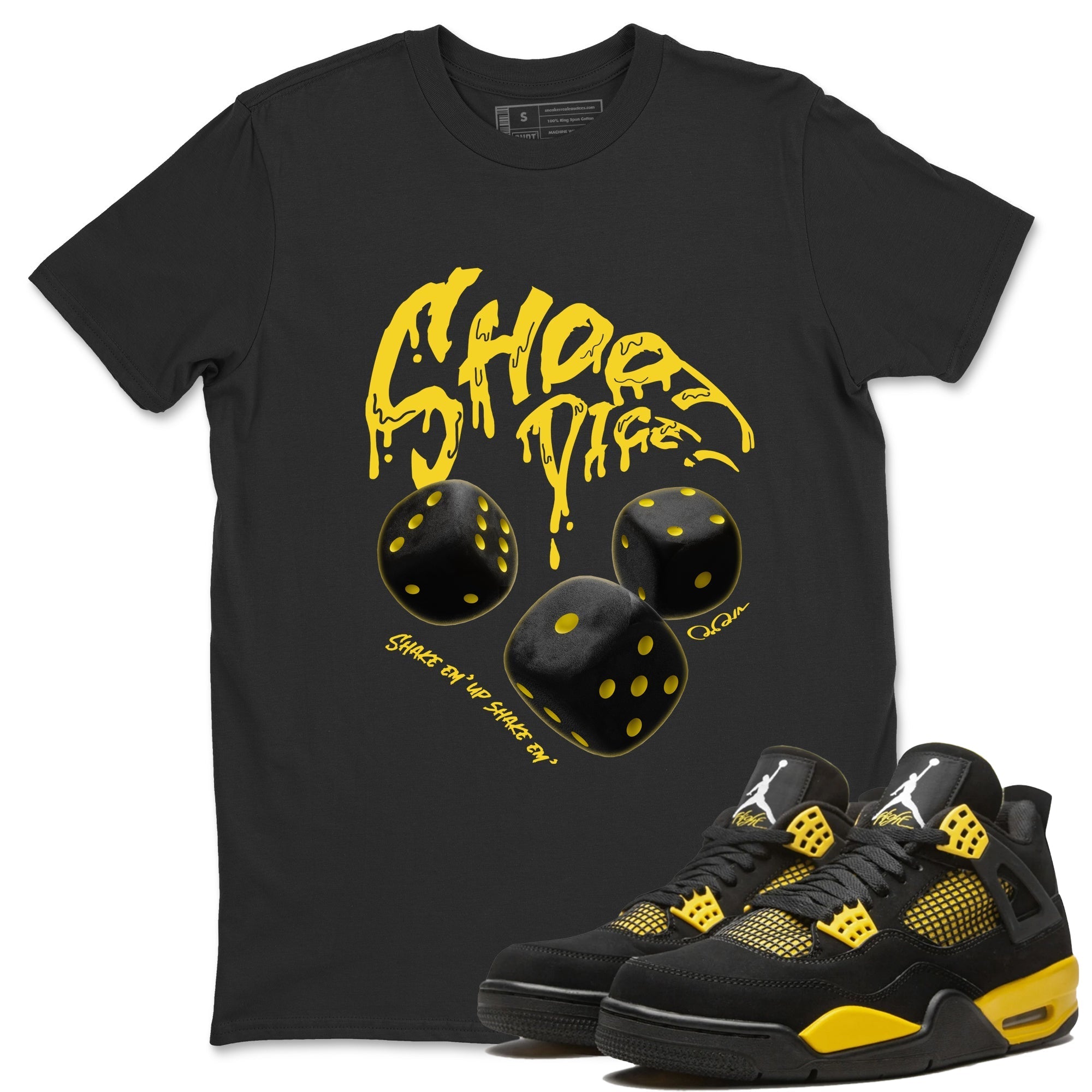 Shoot Dice Unisex Tops - Air Jordan 4 Thunder