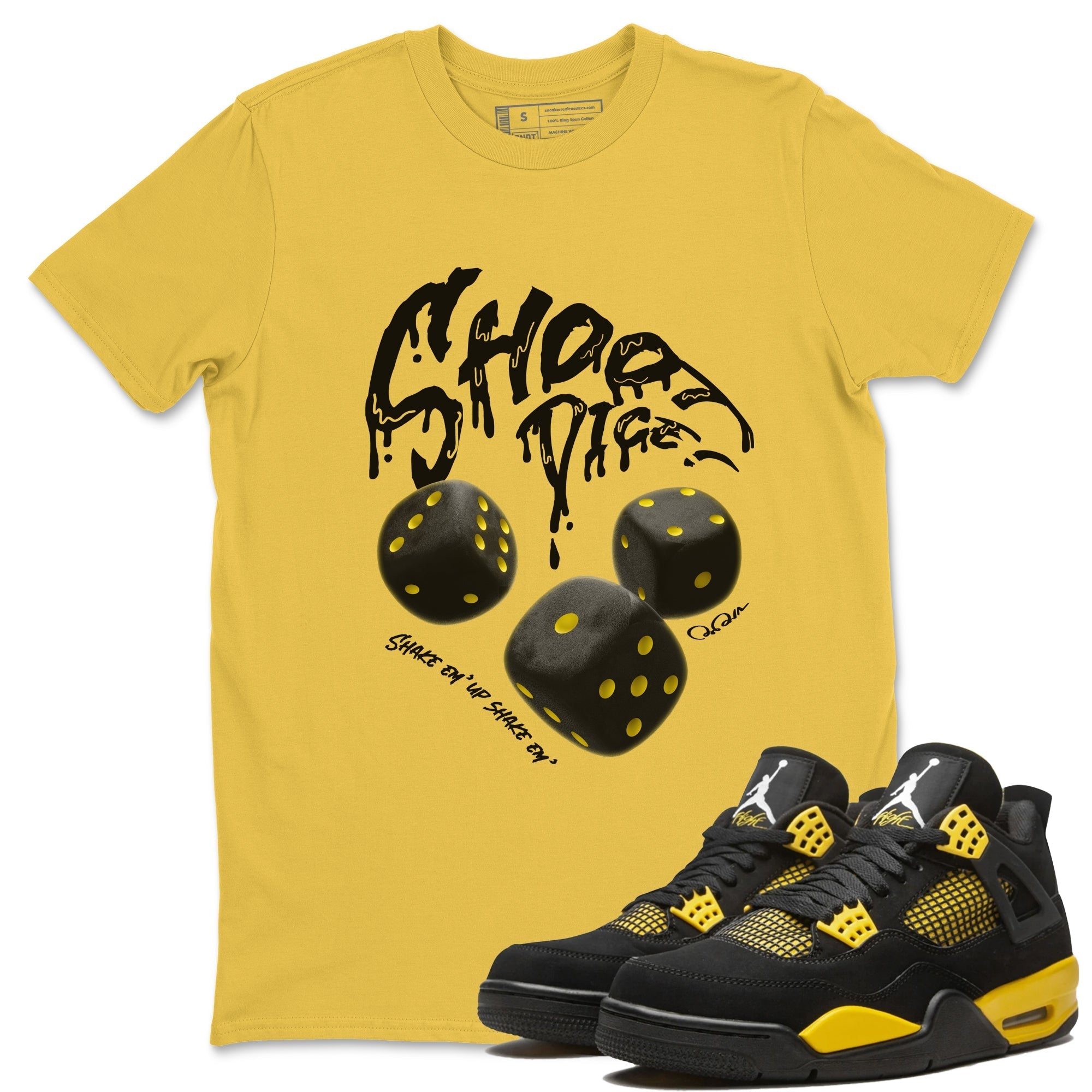 Shoot Dice Unisex Tops - Air Jordan 4 Thunder