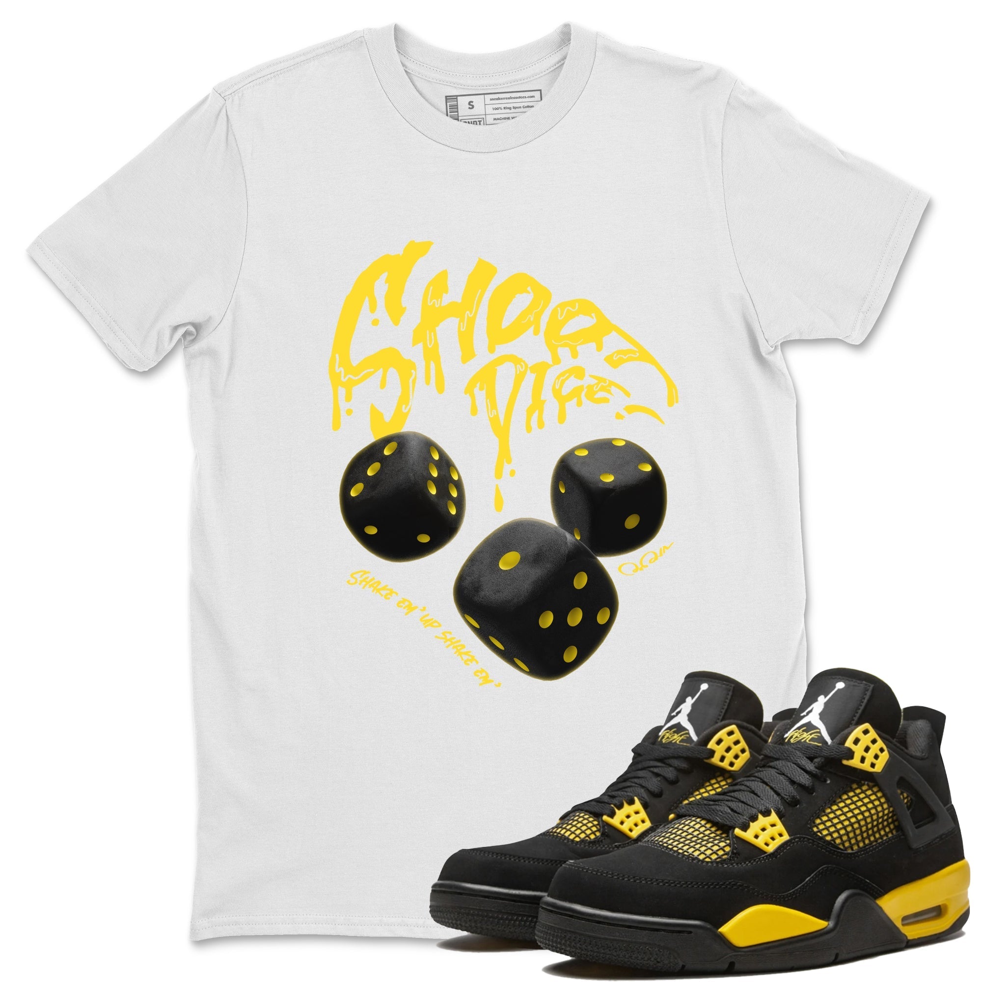 Shoot Dice Unisex Tops - Air Jordan 4 Thunder