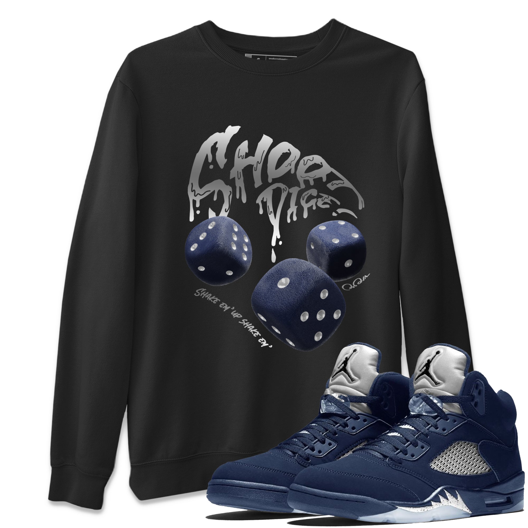 Shoot Dice Unisex Tops - Air Jordan 5 Georgetown