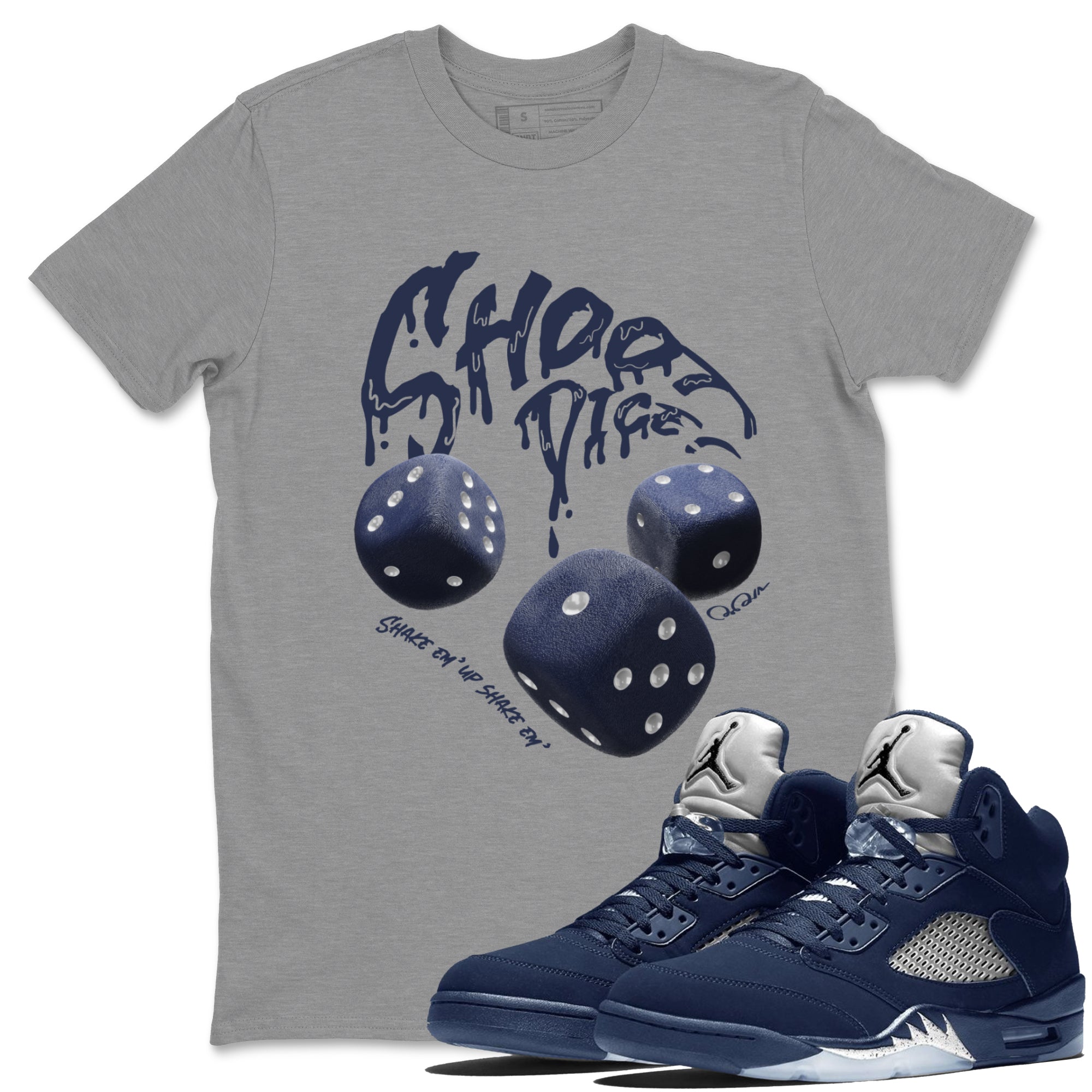 Shoot Dice Unisex Tops - Air Jordan 5 Georgetown