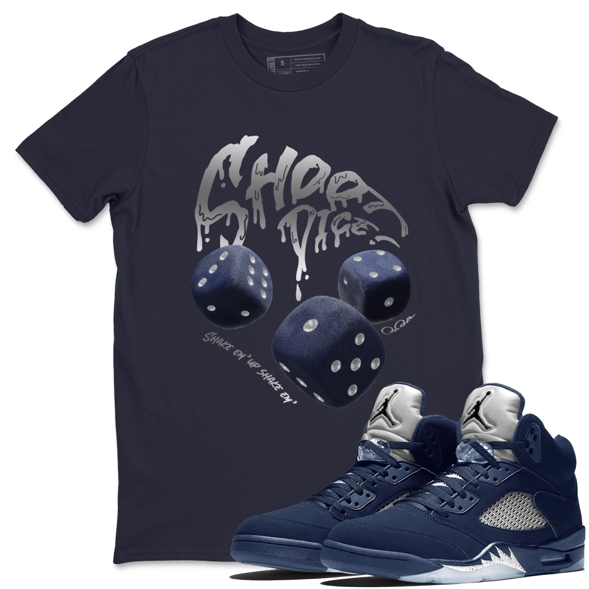 Shoot Dice Unisex Tops - Air Jordan 5 Georgetown