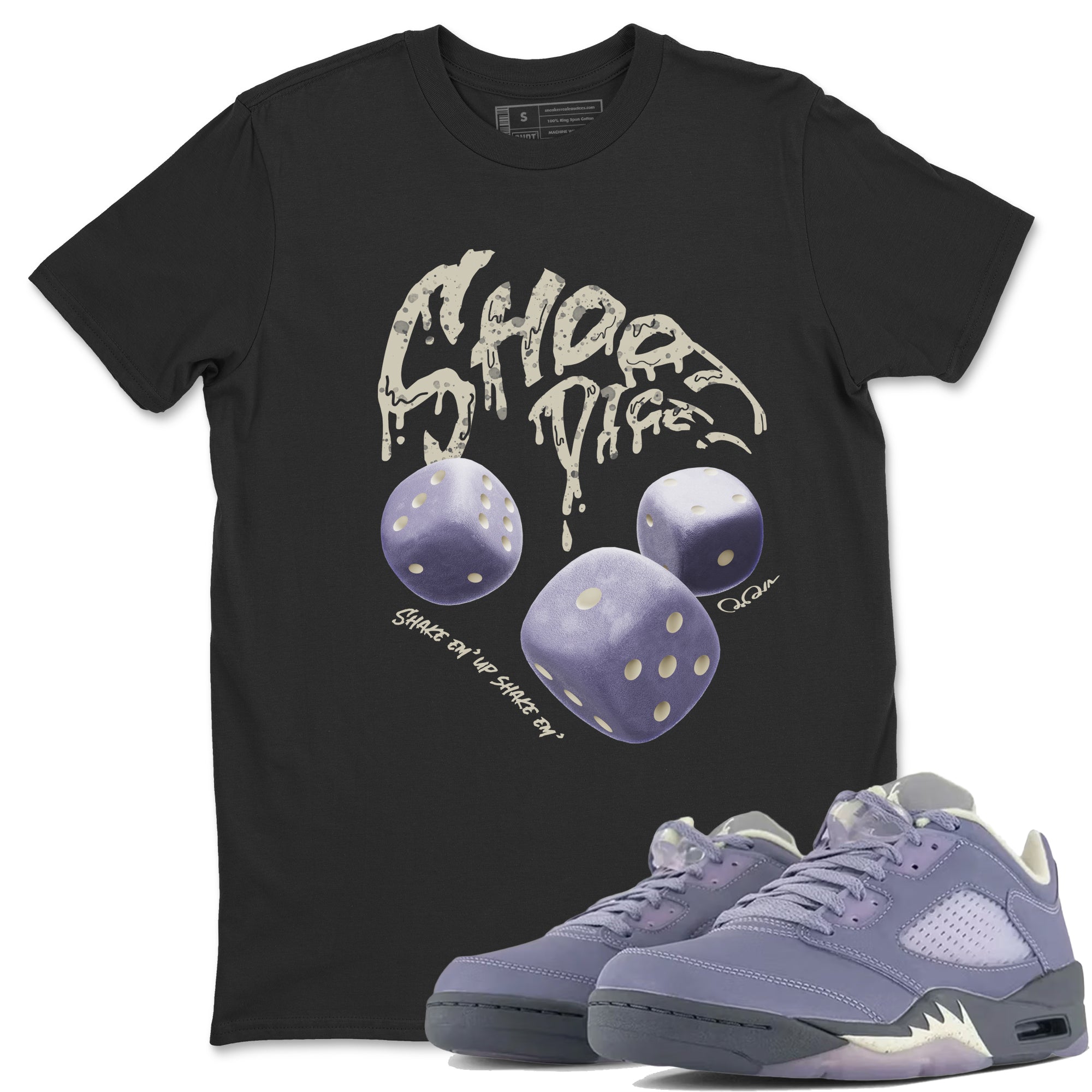 Shoot Dice Unisex Tops - Air Jordan 5 Indigo Haze