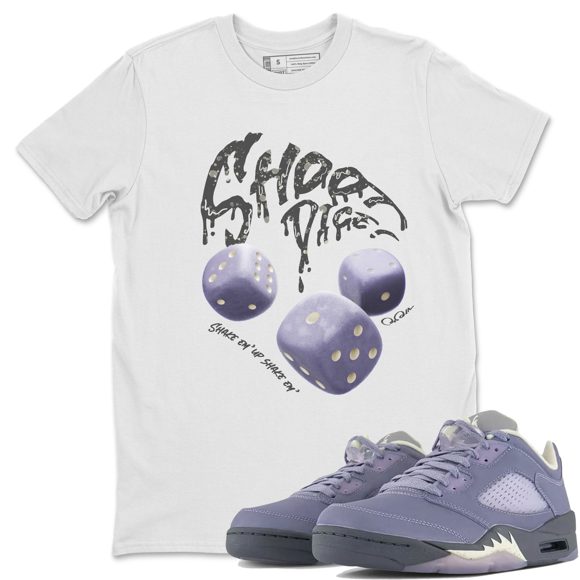 Shoot Dice Unisex Tops - Air Jordan 5 Indigo Haze