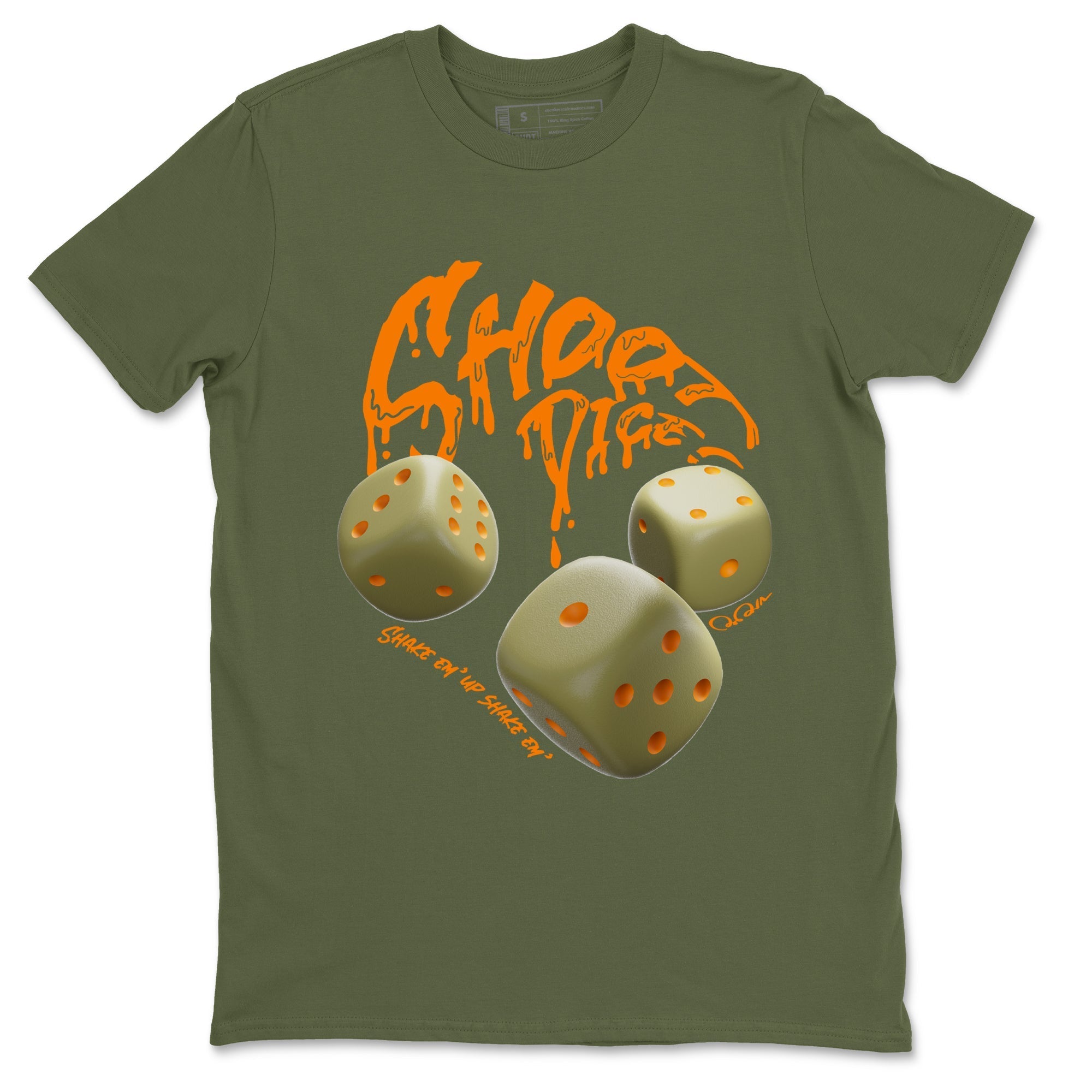 Shoot Dice snkmatch Tees - Air Jordan 5 Olive