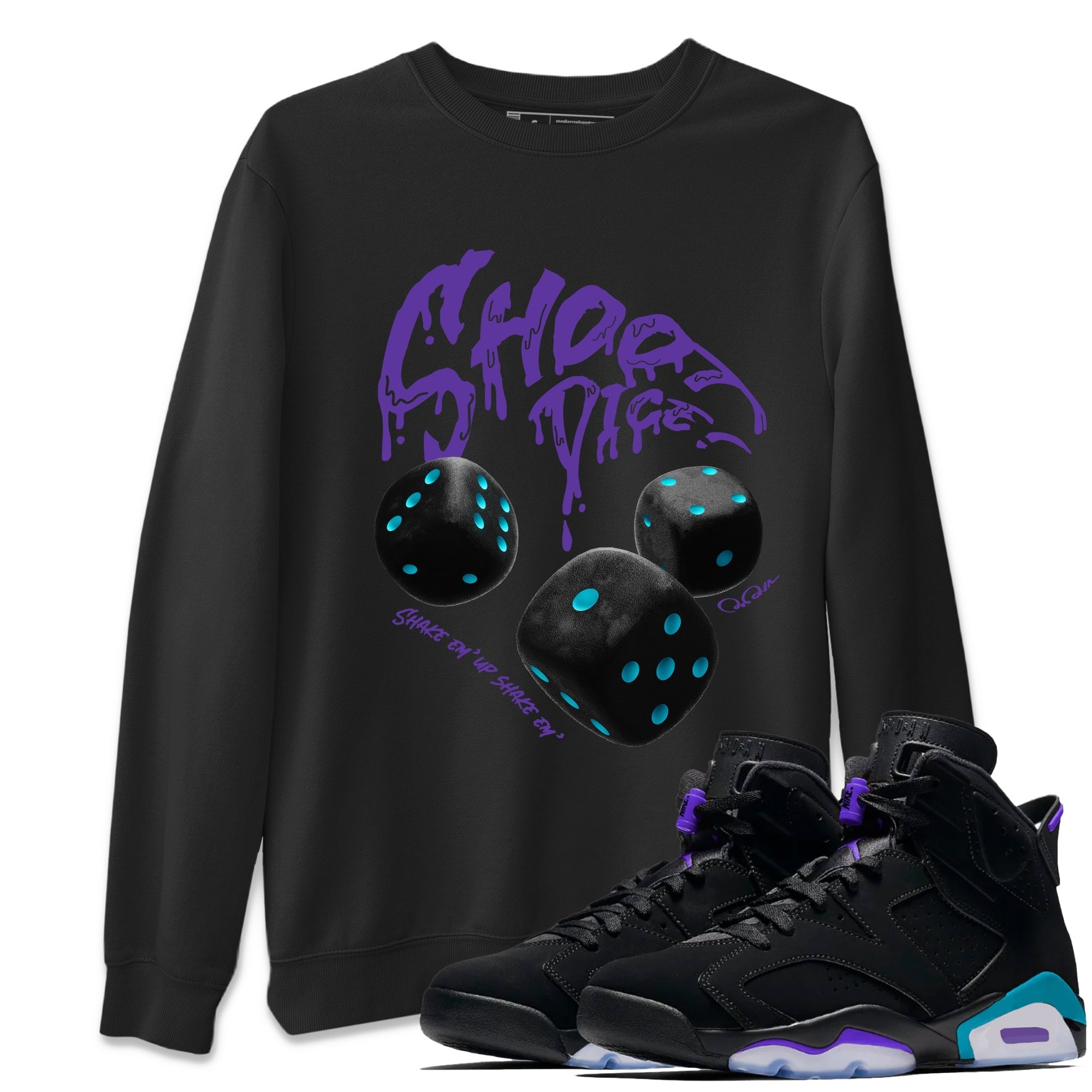Shoot Dice Unisex Tops - Air Jordan 6 Aqua