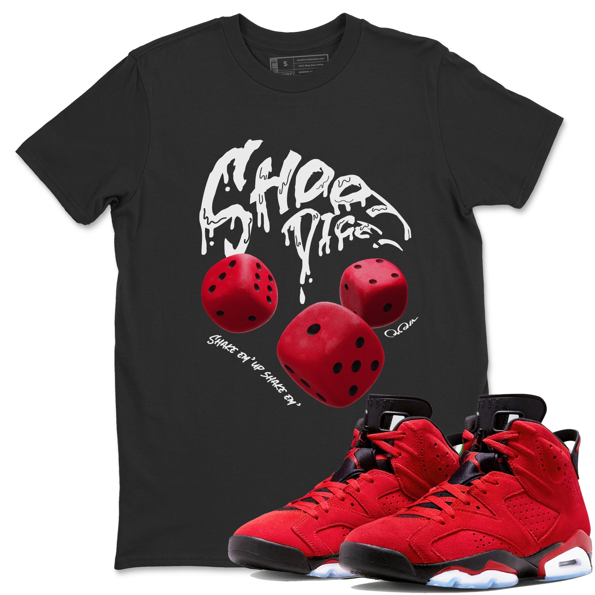 Shoot Dice Unisex Tops - Air Jordan 6 Toro Bravo