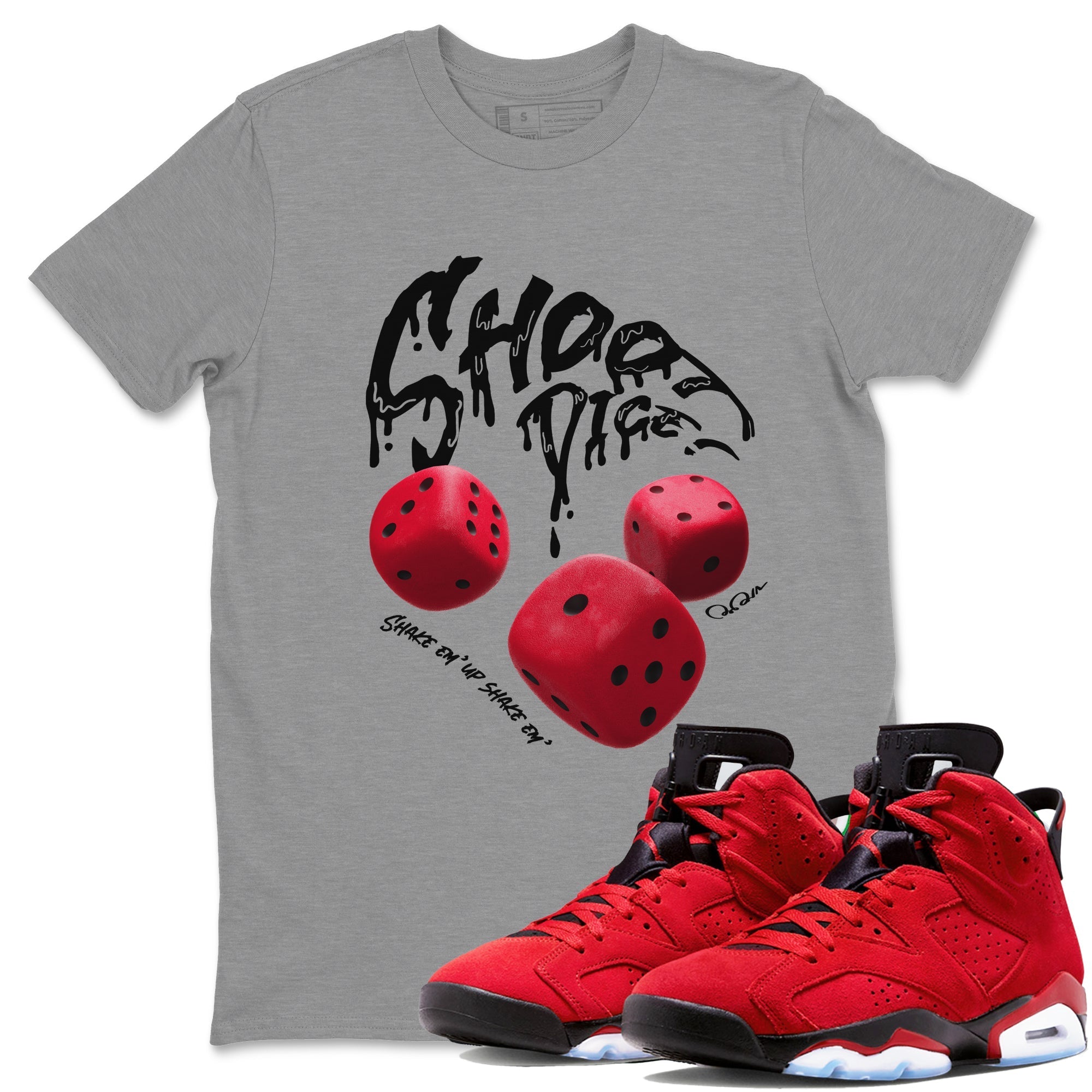 Shoot Dice Unisex Tops - Air Jordan 6 Toro Bravo