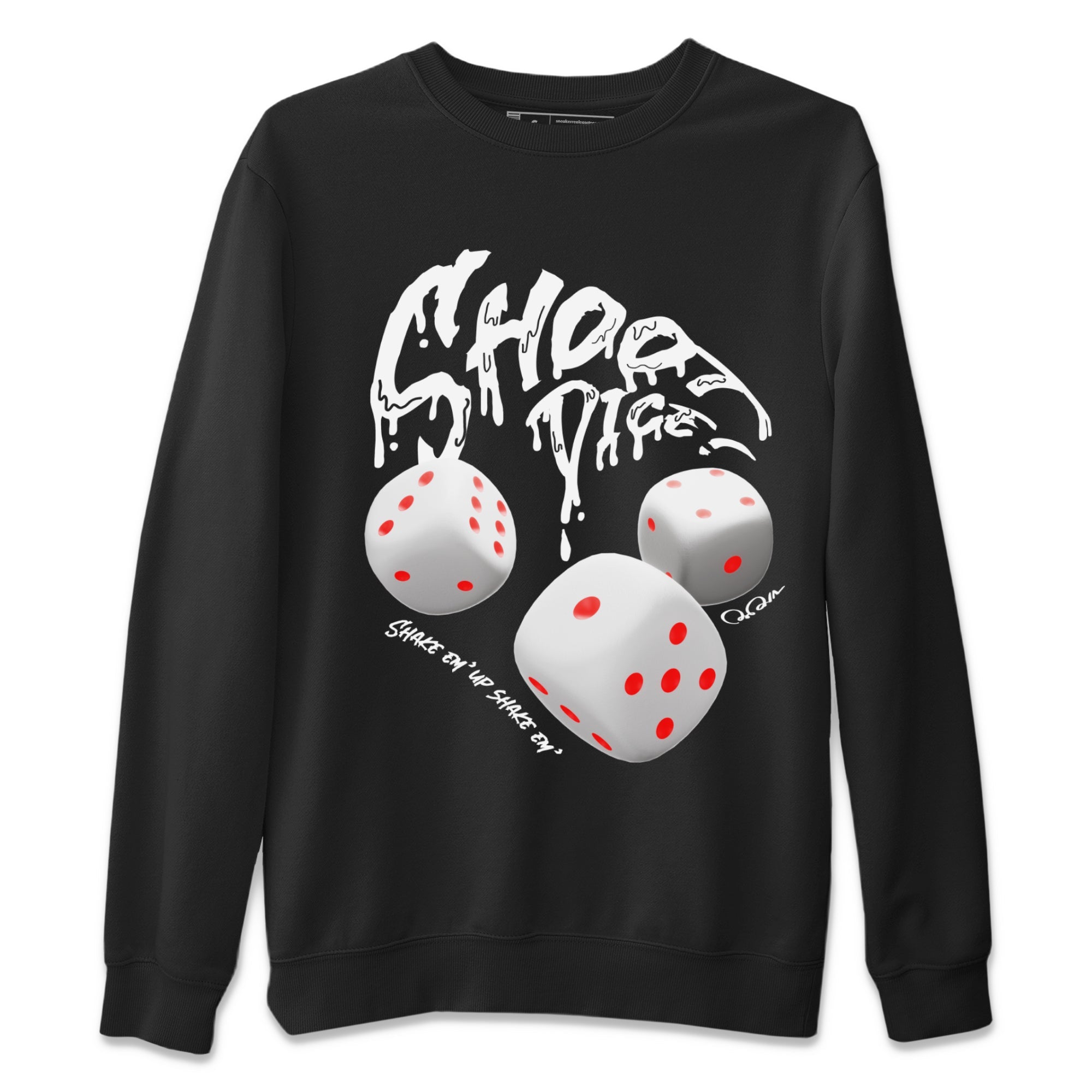 Shoot Dice Unisex Tops - Air Jordan 7 White Infrared