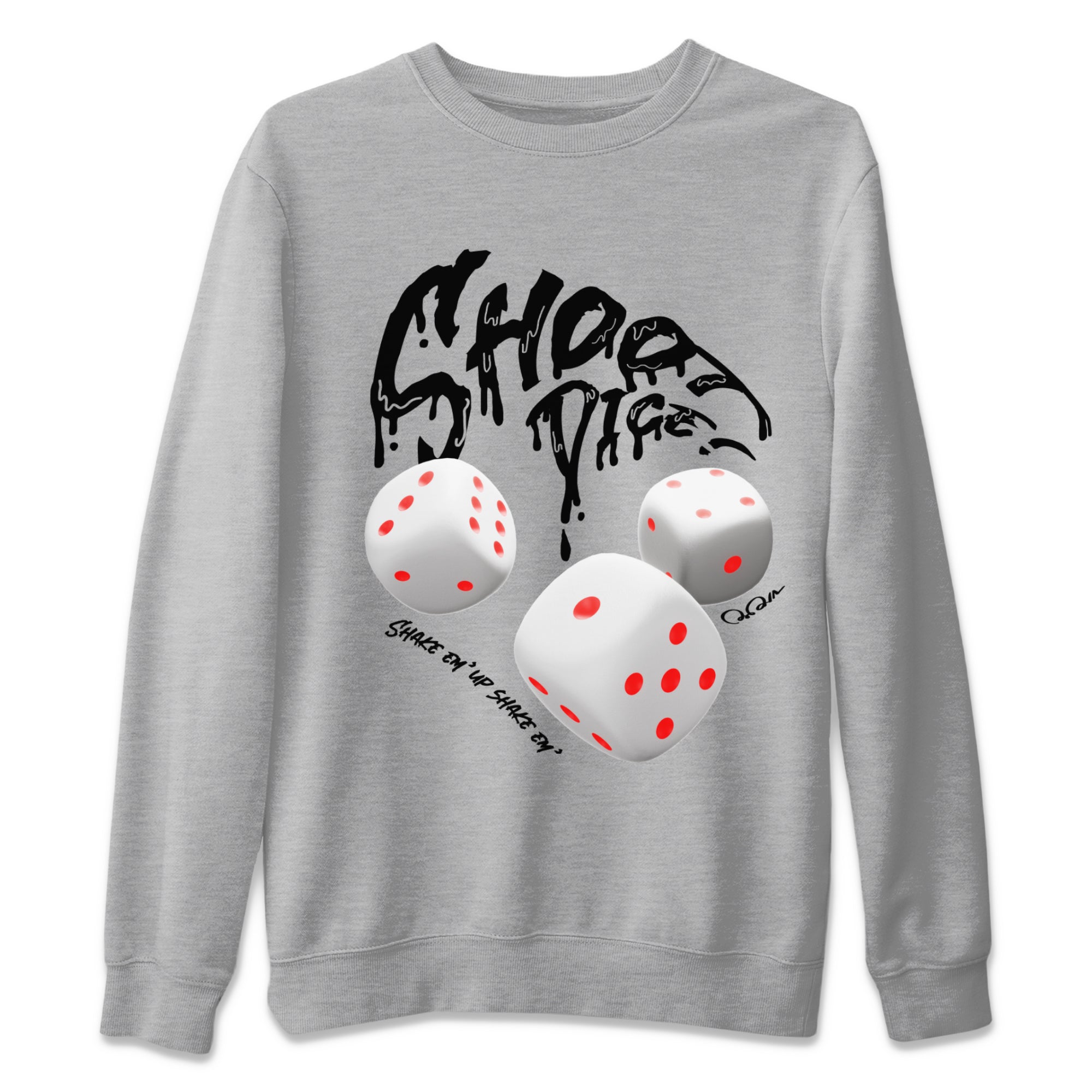 Shoot Dice Unisex Tops - Air Jordan 7 White Infrared
