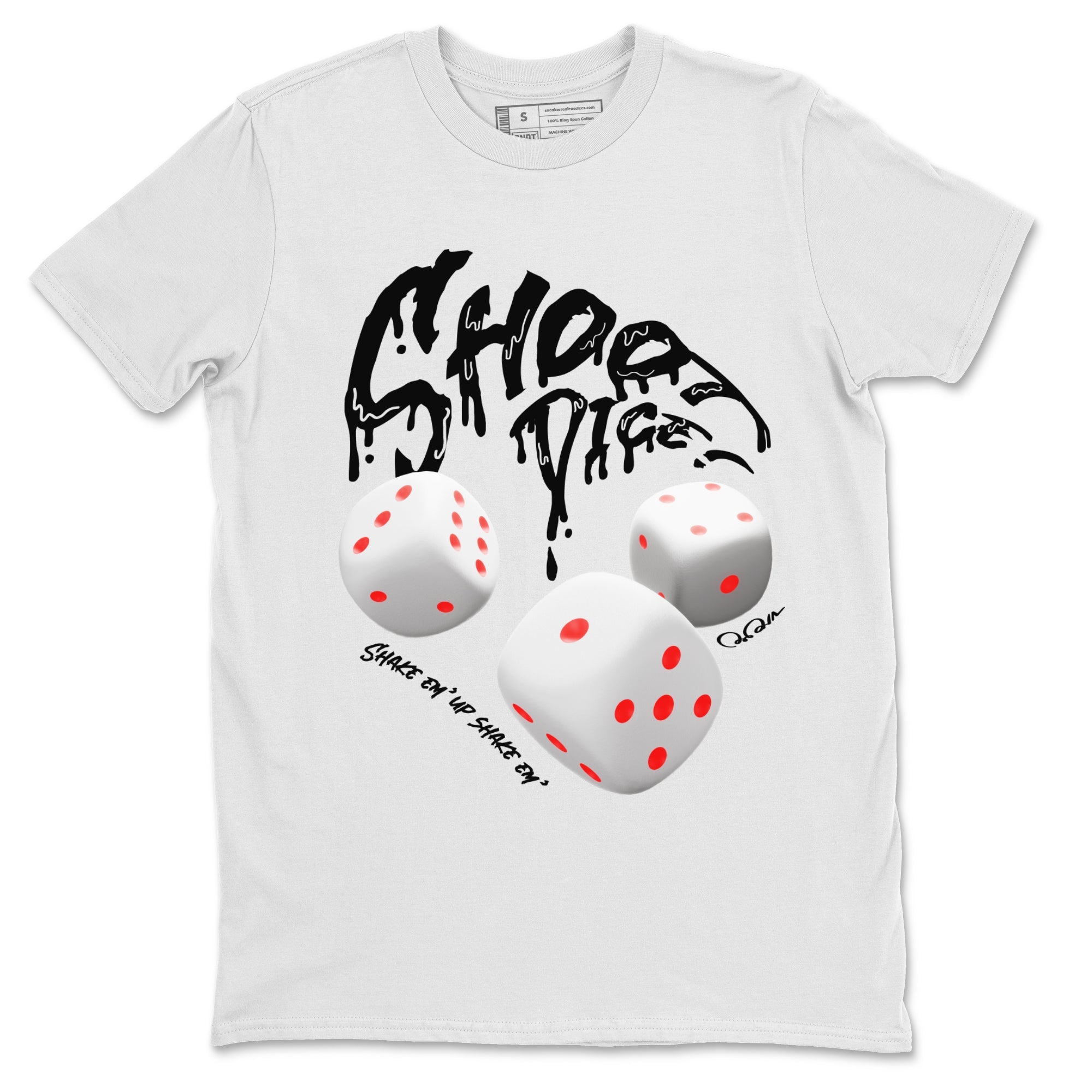 Shoot Dice Unisex Tops - Air Jordan 7 White Infrared