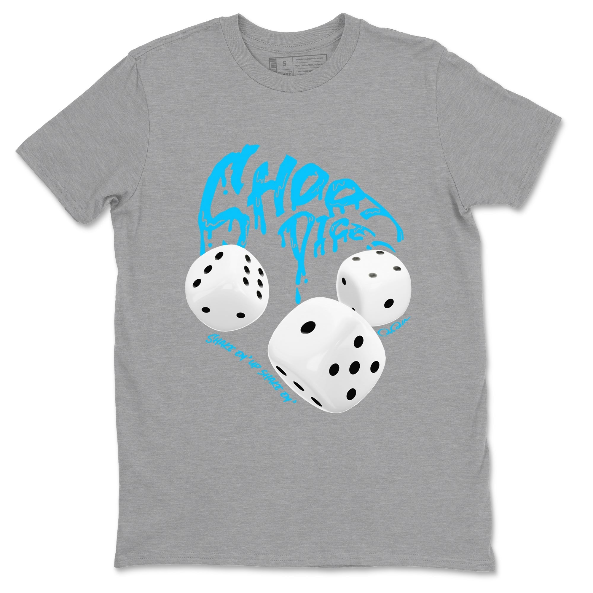 Shoot Dice snkmatch Tees - Air Jordan 9 Powder Blue