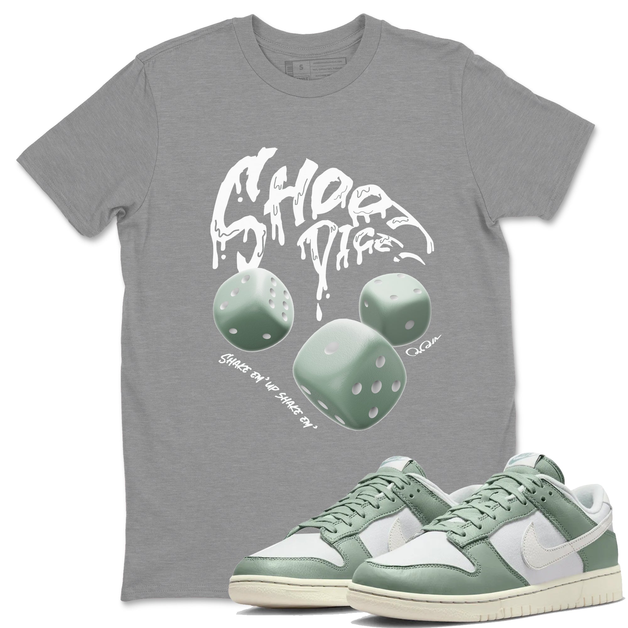 Shoot Dice Unisex Tops - Dunk Mica Green